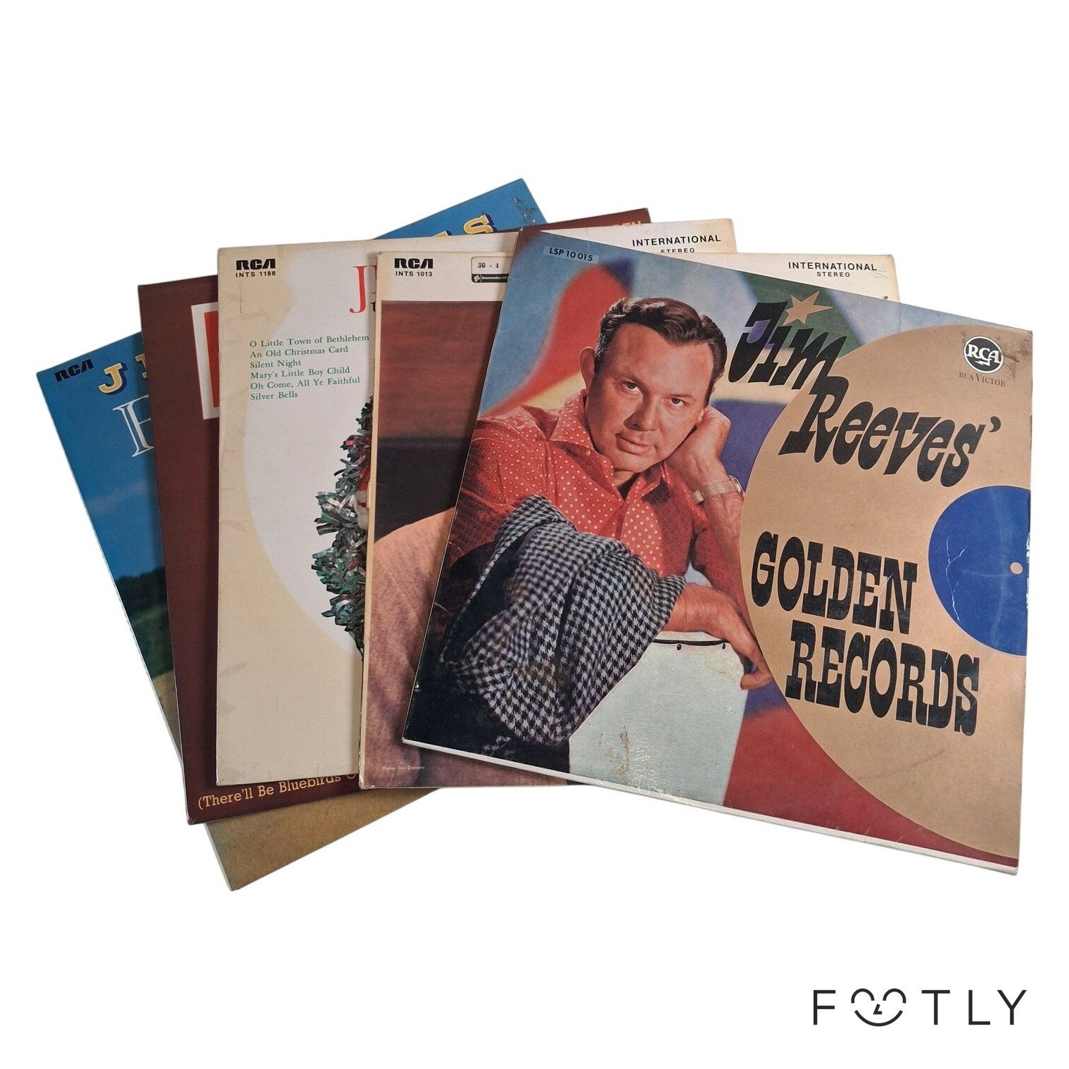 5 st Vinyl RCA Jim Reeves LP Skivor Vinyl Vintage Country Golden Records