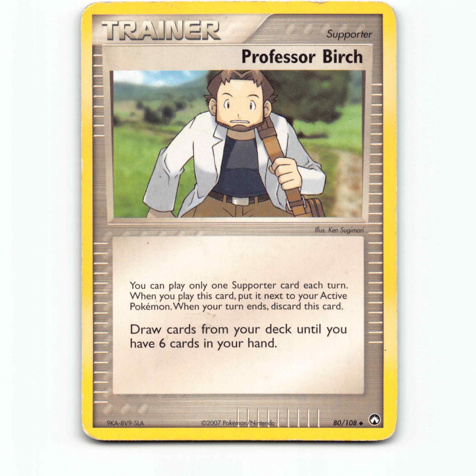 Professor Birch 80 Pokémon PK EN 80/108 Power Keepers Pokemon Kort EX-Era