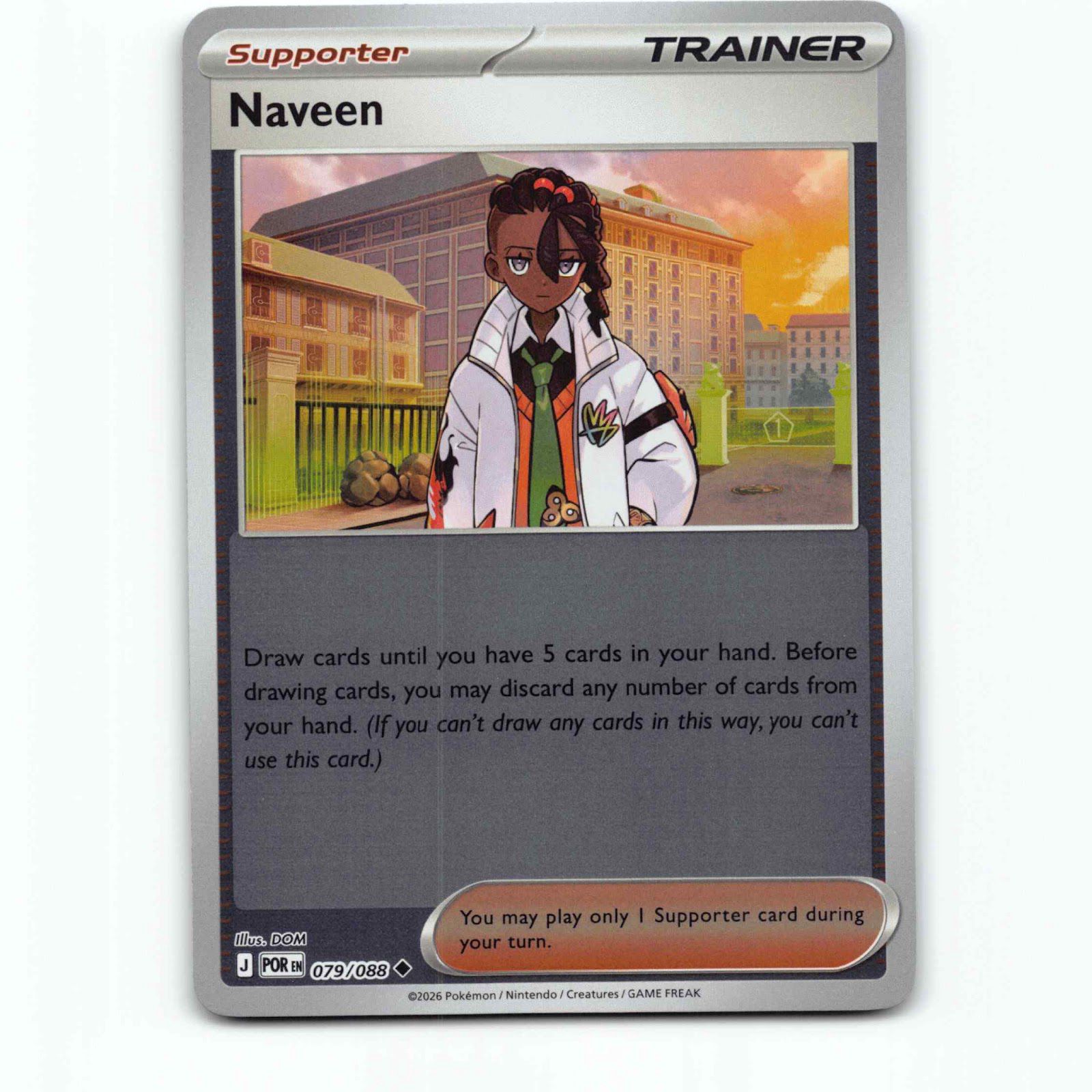 Naveen 79 Reverse Holo Pokémon POR EN 079/088 Perfect Order Pokemon Kort