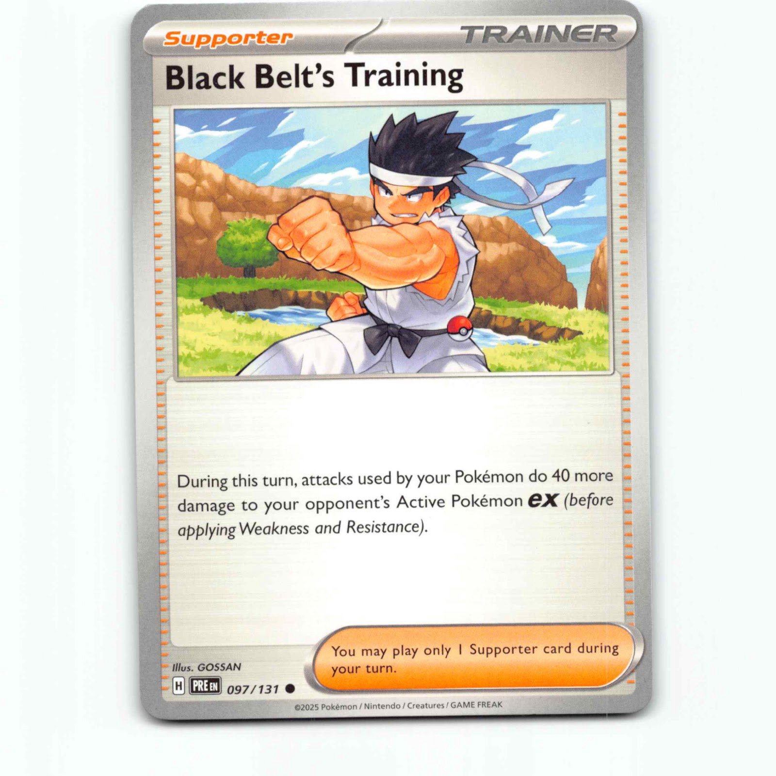 Black Belt's Training 097/131 Pokémon PRE EN Prismatic Evolutions Pokemon Kort S