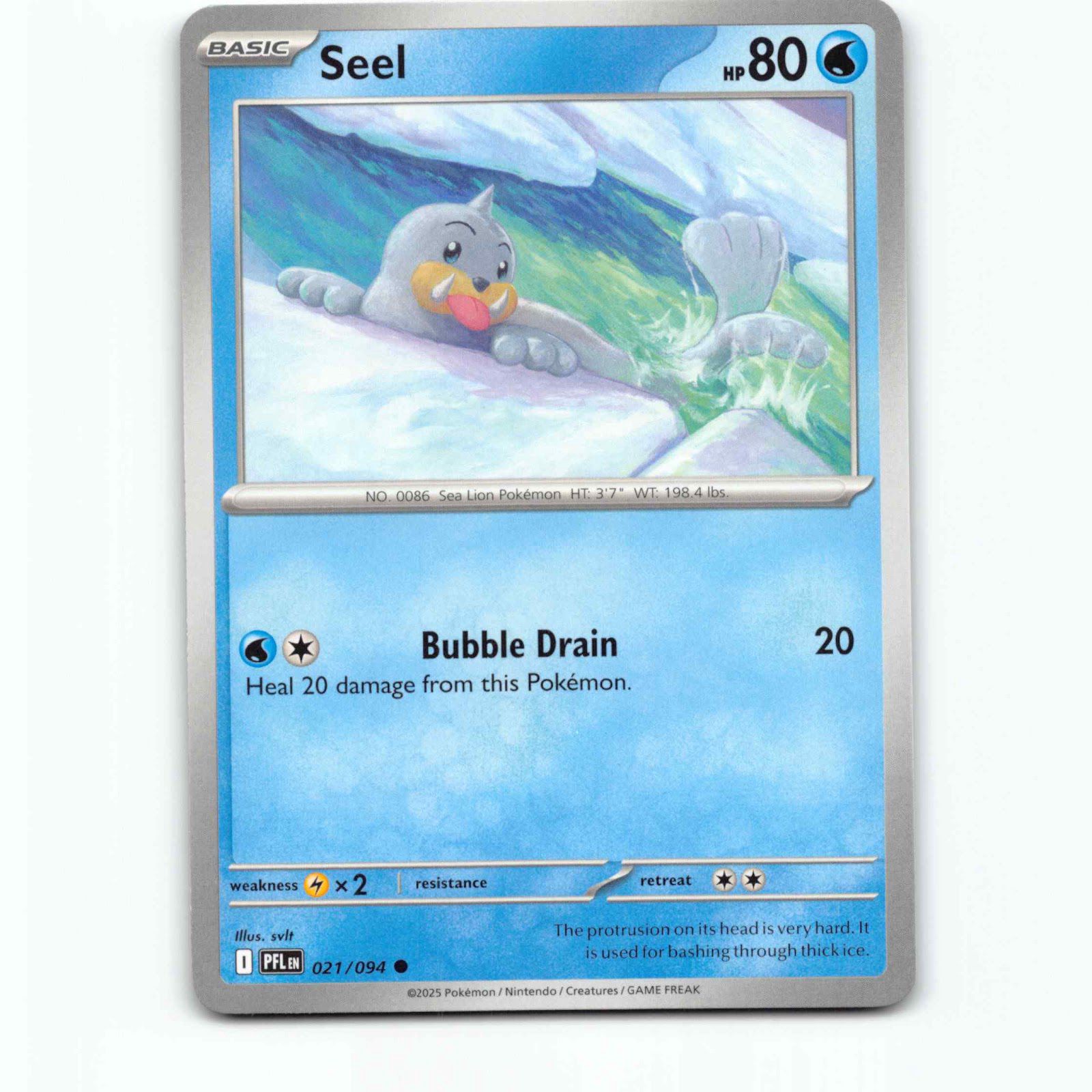 Seel 021/094 Pokémon PFL EN Phantasmal Flames Pokemon Kort Mega Evolution