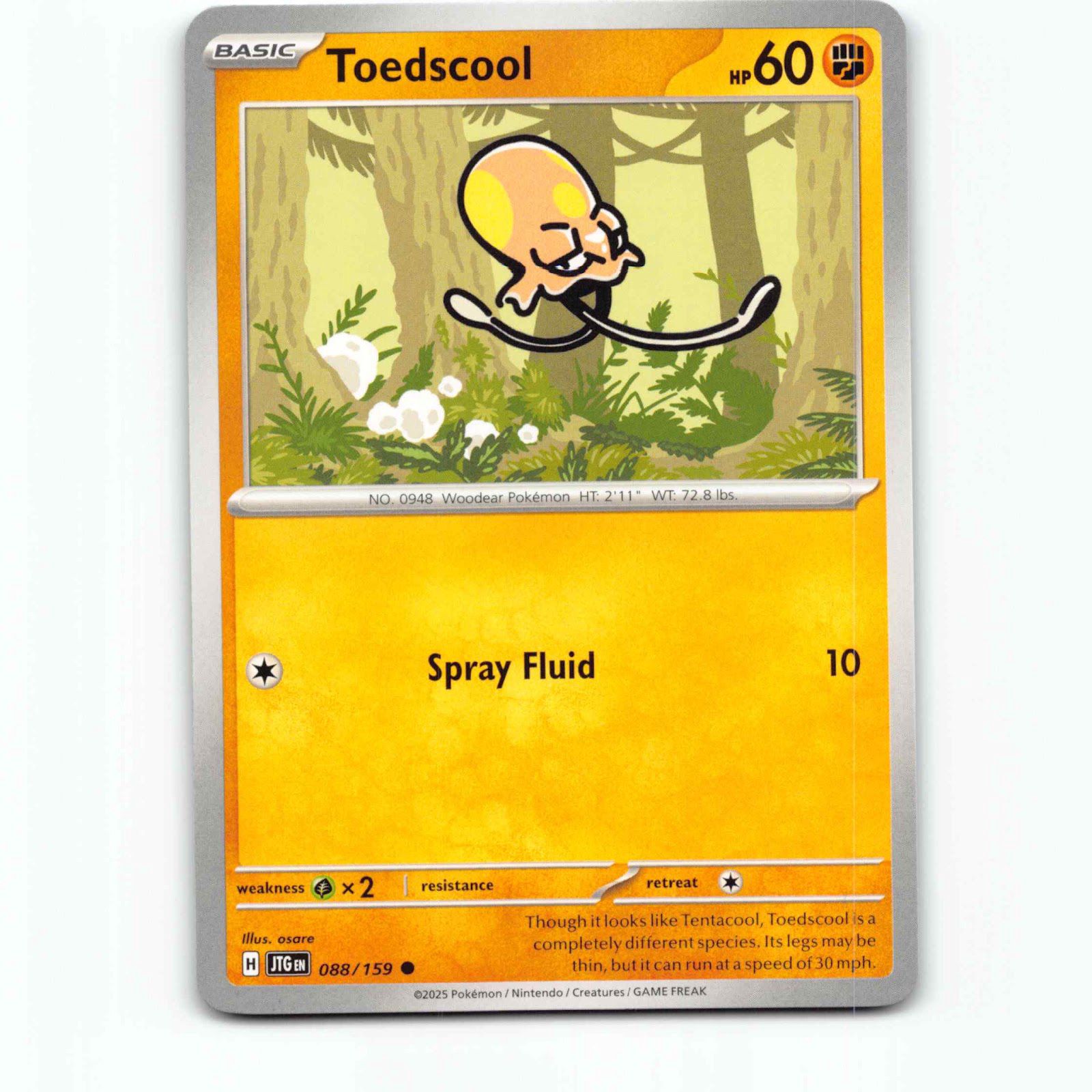 Toedscool 088/159 Pokémon JTG EN Journey Together Pokemon Kort Scarlet & Violet