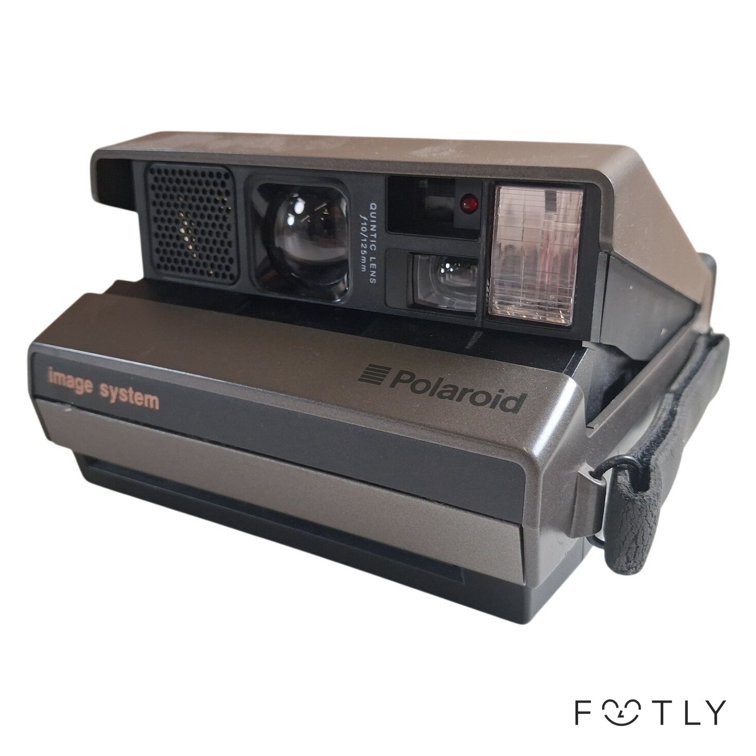Polaroid Image System Analog Kamera Vintage Autofokus Blixt Grå Svart Instant