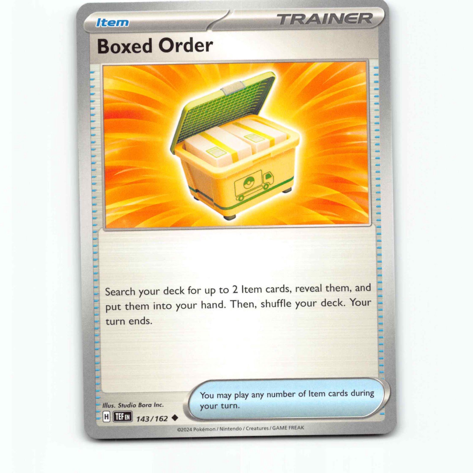Boxed Order 143/162 Pokémon TEF EN Temporal Forces Pokemon Kort Scarlet & Violet