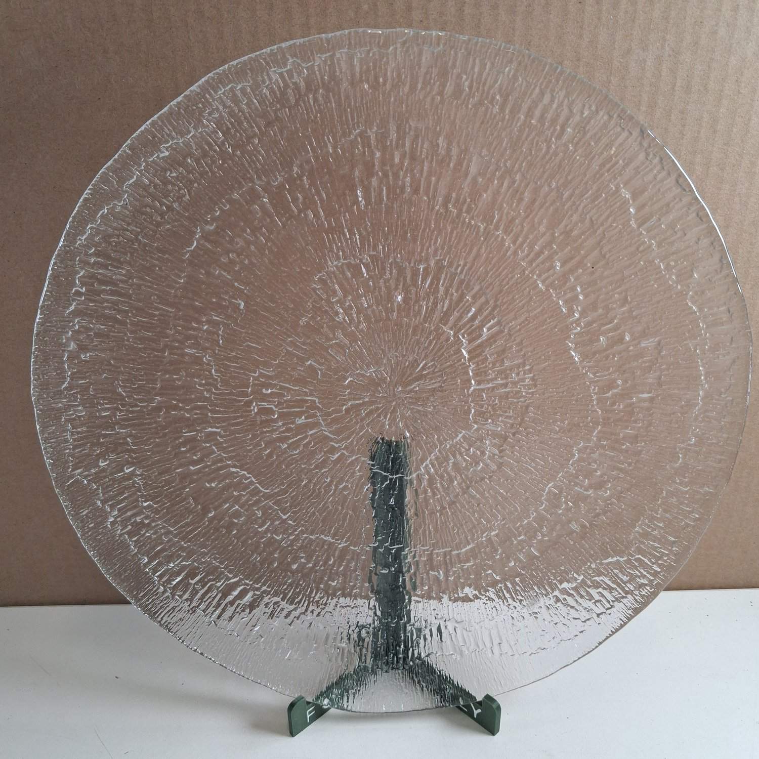 Iittala Solaris Fat Tapio Wirkkala Glas Serveringsfat Design Finland Retro