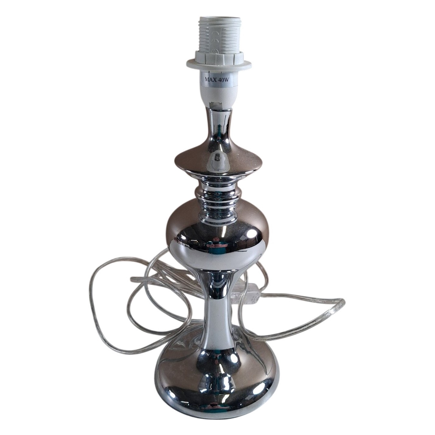 By Rydéns 9139 Bordslampa RYDENS1980280 Krom Metall Lampfot Silver Modern