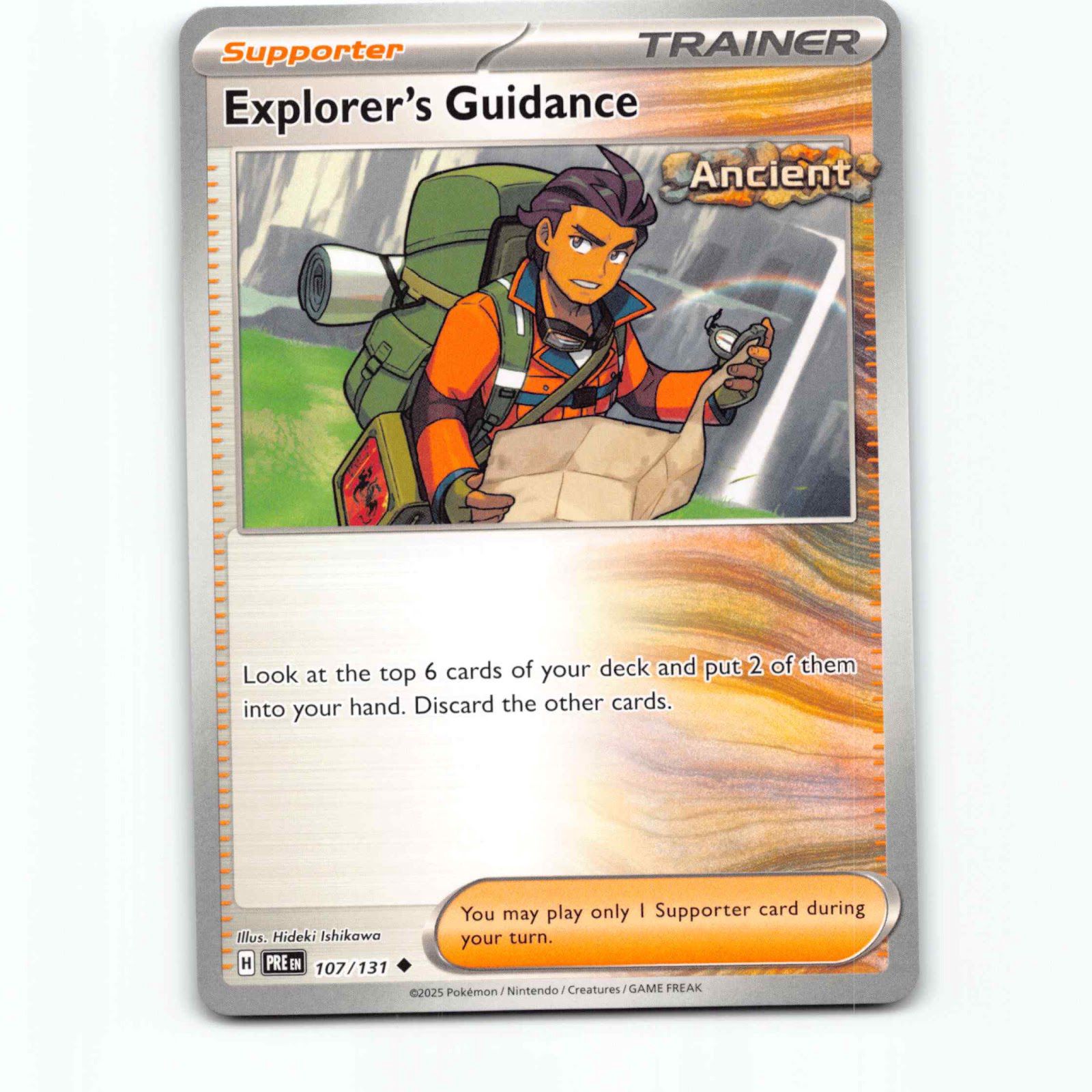 Explorer's Guidance 107/131 Pokémon PRE EN Prismatic Evolutions Pokemon Kort Sca