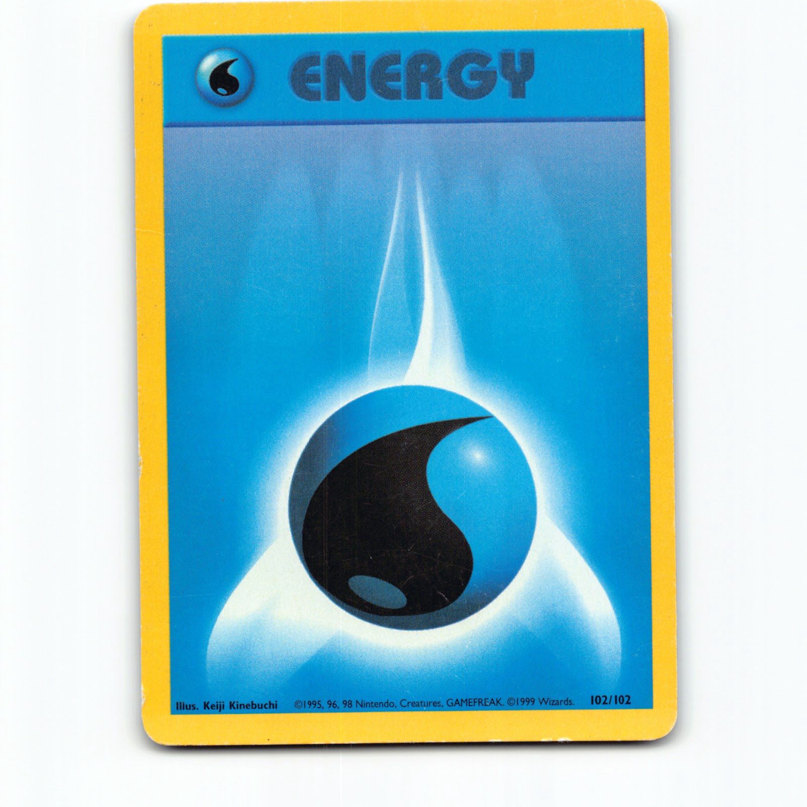 Water Energy 102/102 Pokémon BS EN Base Set Pokemon Kort Wizards of The Coast