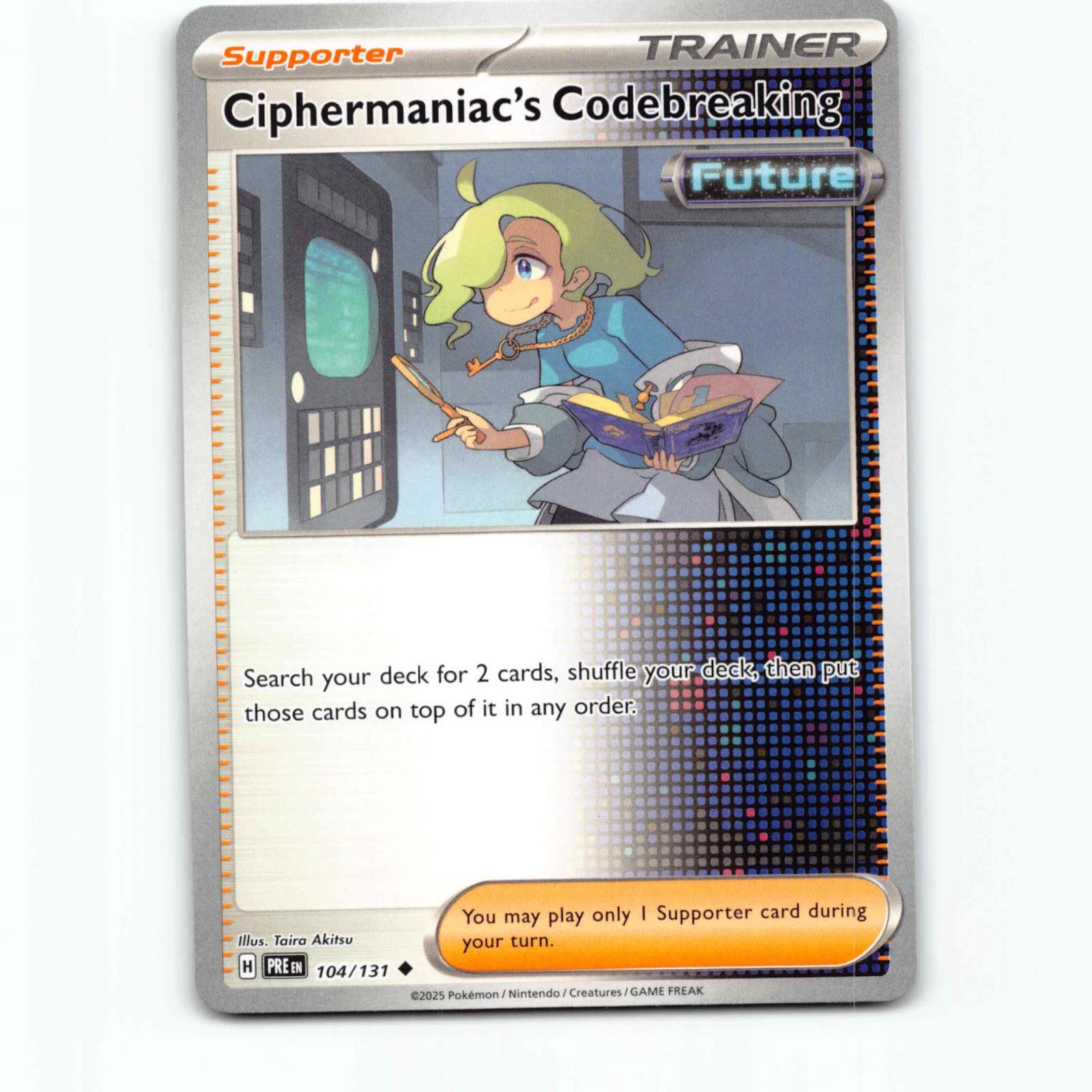 Ciphermaniac's Codebreaking 104/131 Pokémon PRE EN Prismatic Evolutions Pokemon
