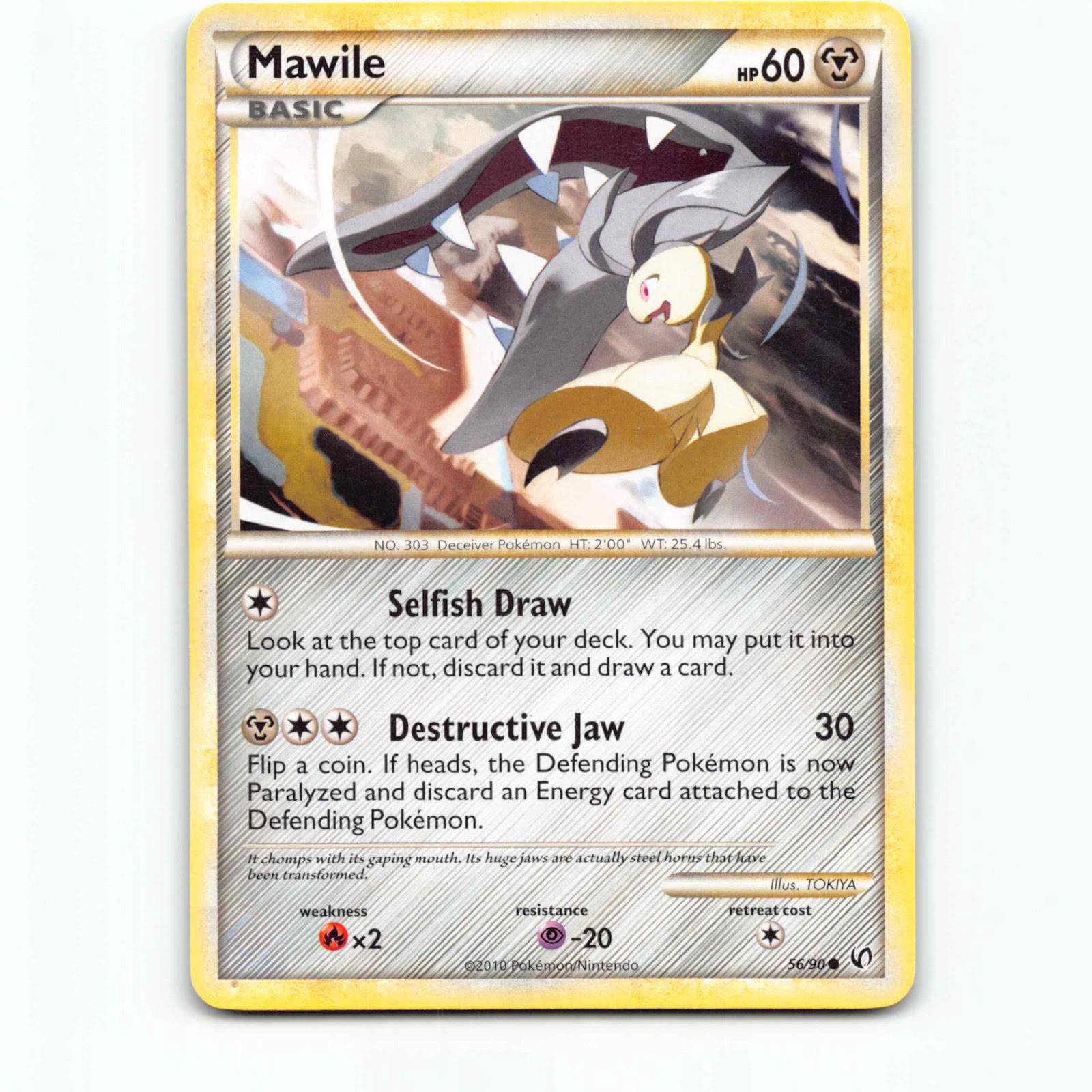 Mawile 56/90 Pokémon UD EN Undaunted Pokemon Kort HeartGold SoulSilver