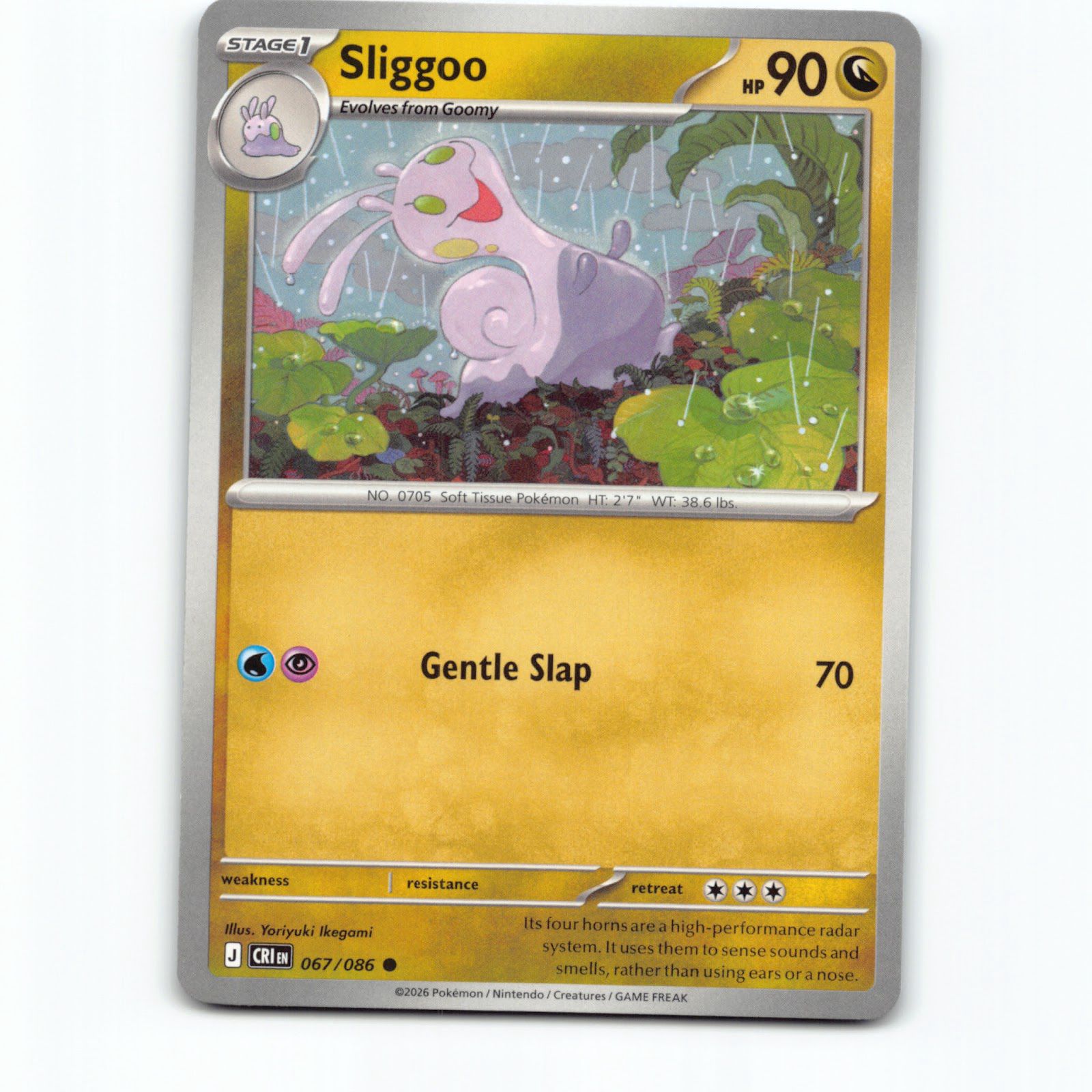 Pokémon Sliggoo CRI EN 067/086 Pokemon Kort Chaos Rising Mega Evolution