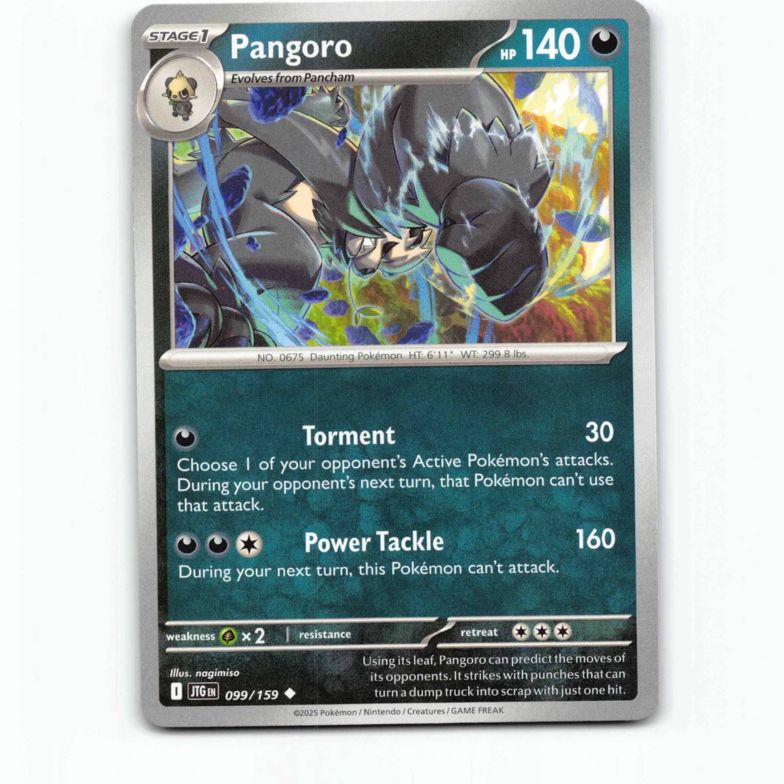 Pangoro 099/159 Pokémon JTG EN Journey Together Pokemon Kort Scarlet & Violet