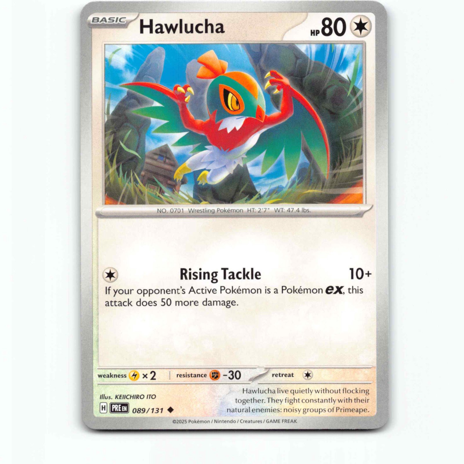 Hawlucha 89 Pokémon PRE EN 089/131 Prismatic Evolutions Pokemon Kort