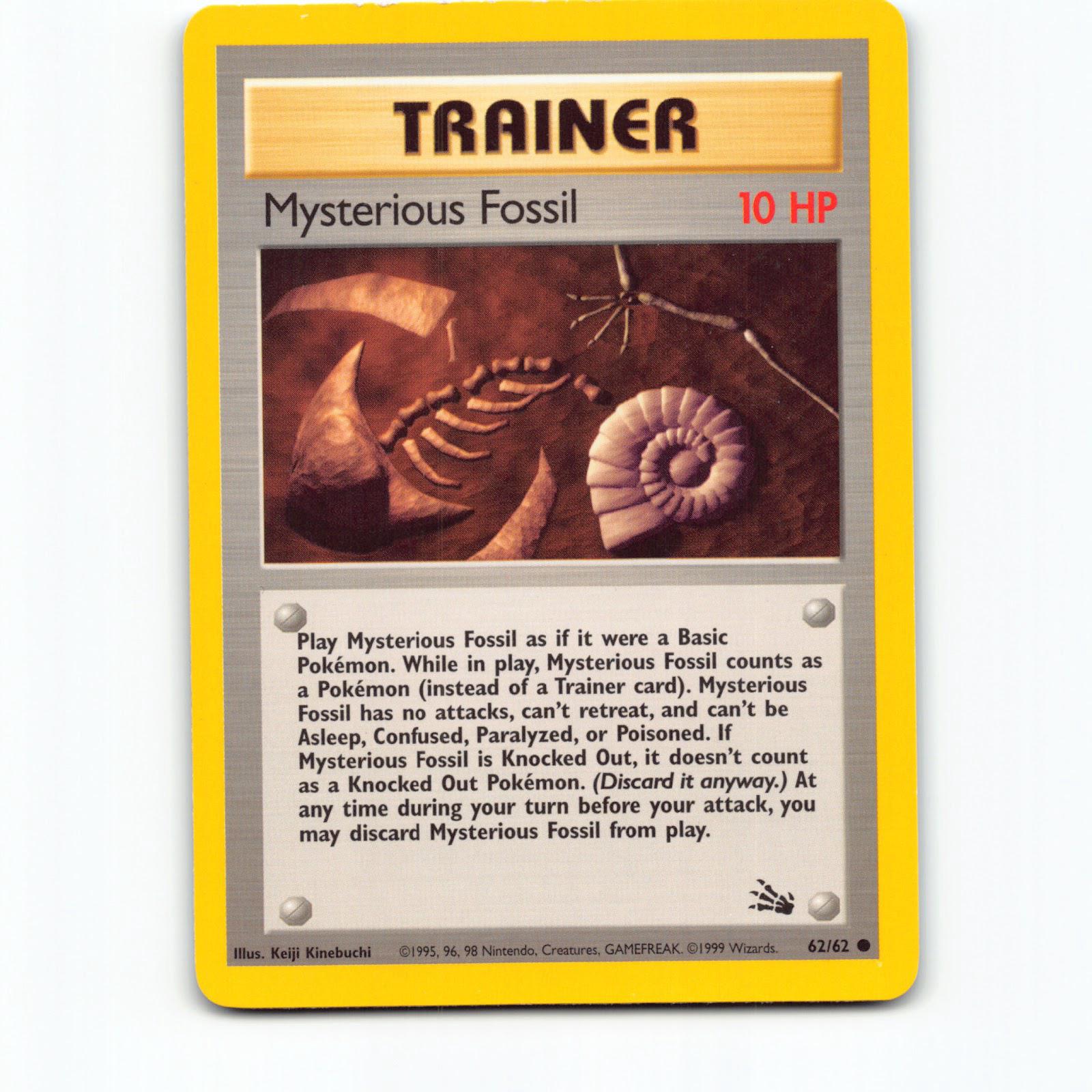 Mysterious Fossil 062/062 Pokémon FO EN Fossil Pokemon Kort Wizards of The Coast