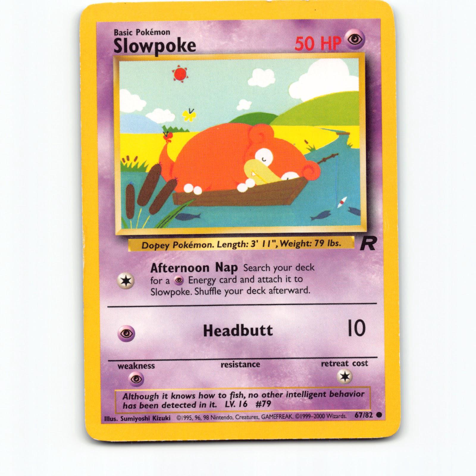 Pokémon Slowpoke TR EN 067/082 Pokemon Kort Team Rocket Wizards of The Coast