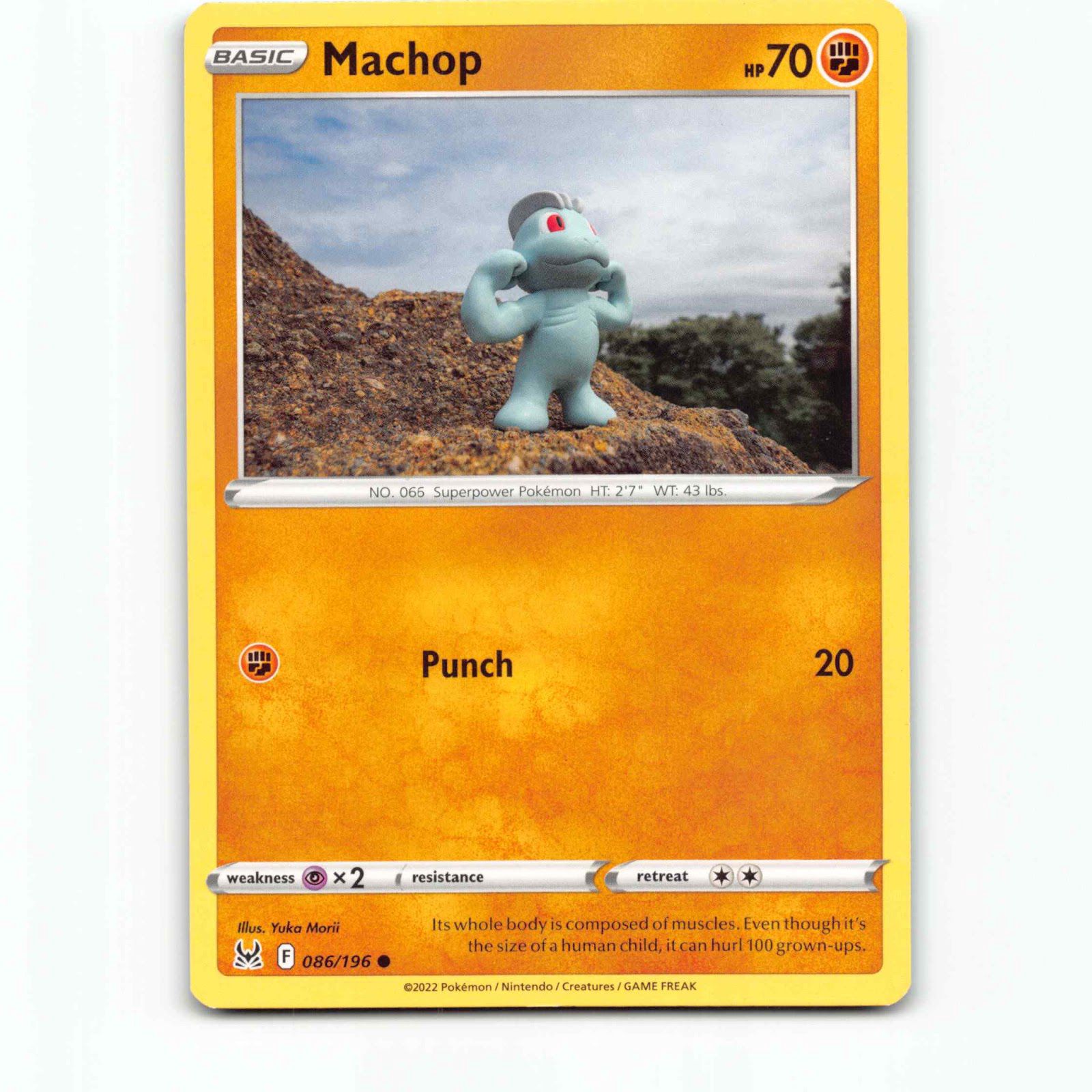 Machop 86 Pokémon LOR EN 086/196 Lost Origin Pokemon Kort Sword & Shield