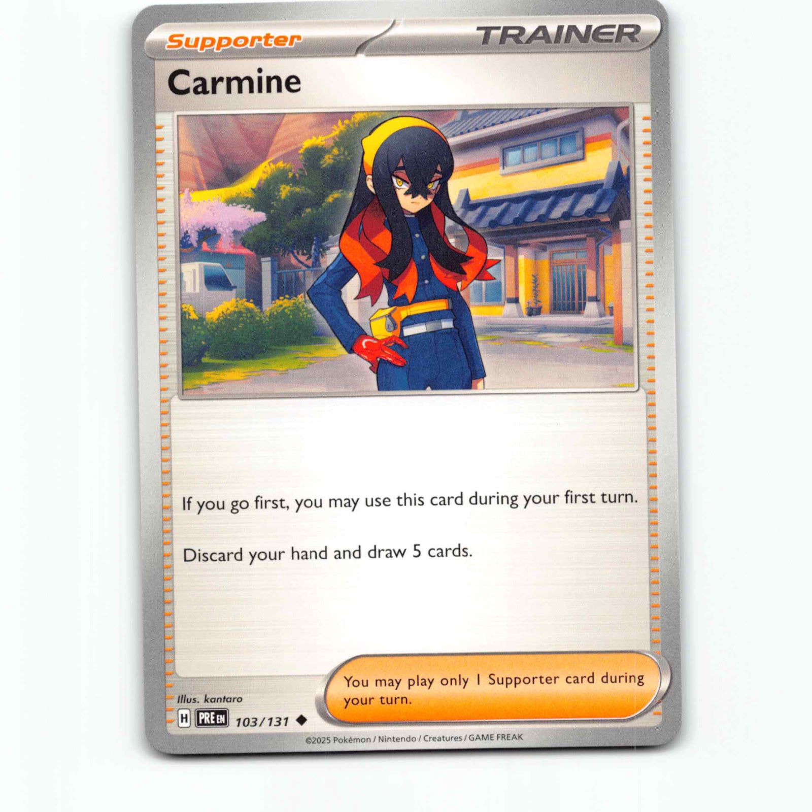 Carmine 103/131 Pokémon PRE EN Prismatic Evolutions Pokemon Kort Scarlet & Viole