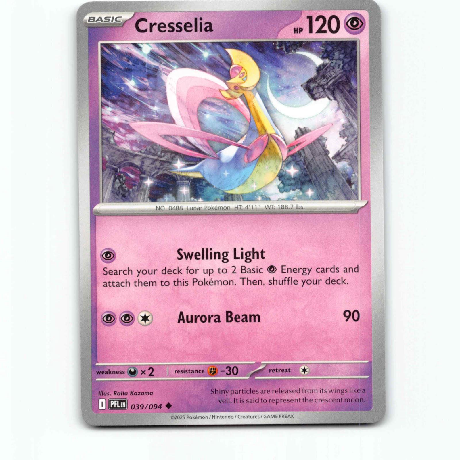 Cresselia 039/094 Pokémon PFL EN Phantasmal Flames Pokemon Kort Mega Evolution