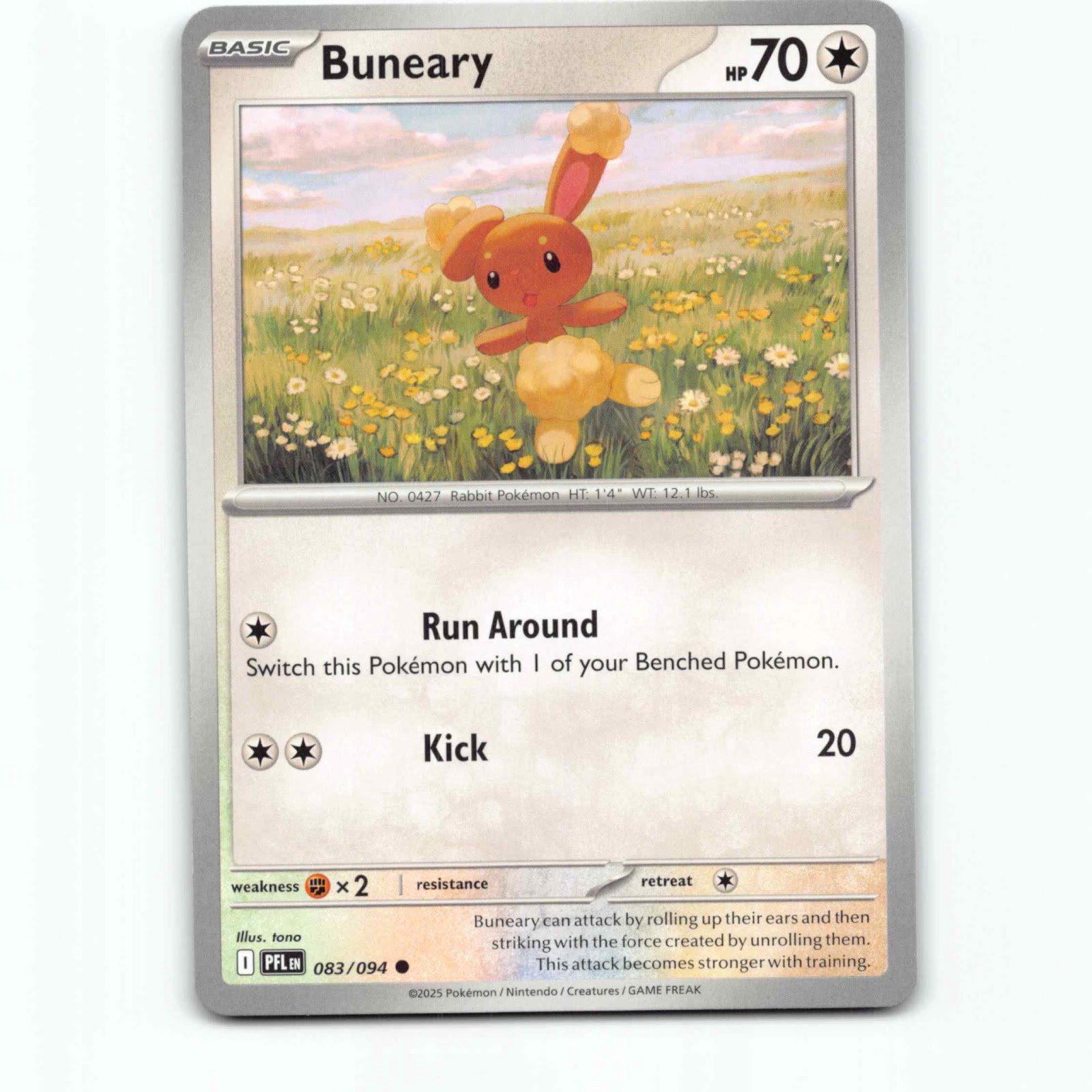 Buneary 083/094 Pokémon PFL EN Phantasmal Flames Pokemon Kort Mega Evolution
