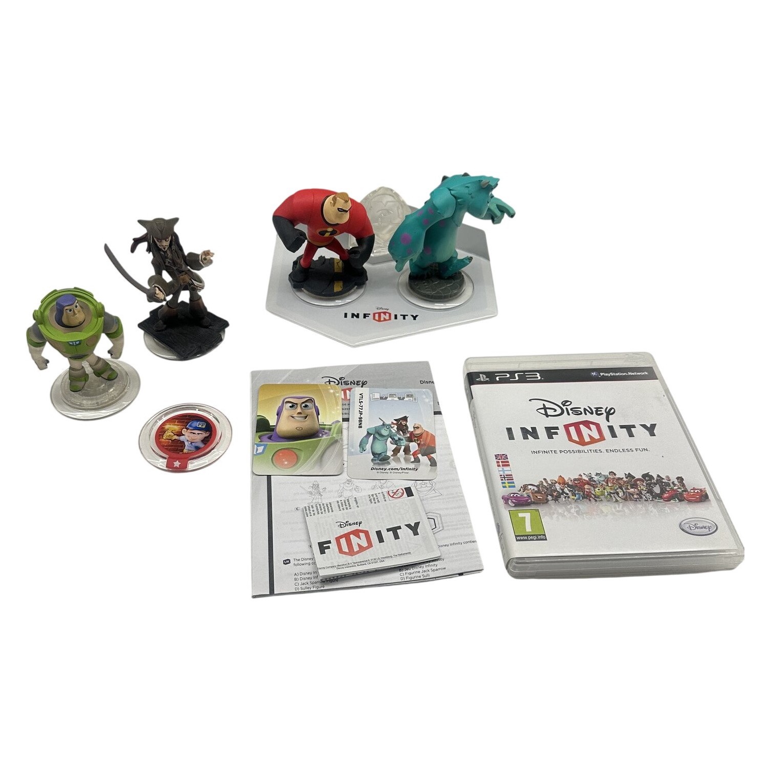 Disney Infinity PS3 Startpaket med extra Figurer och Portal TV-Spel