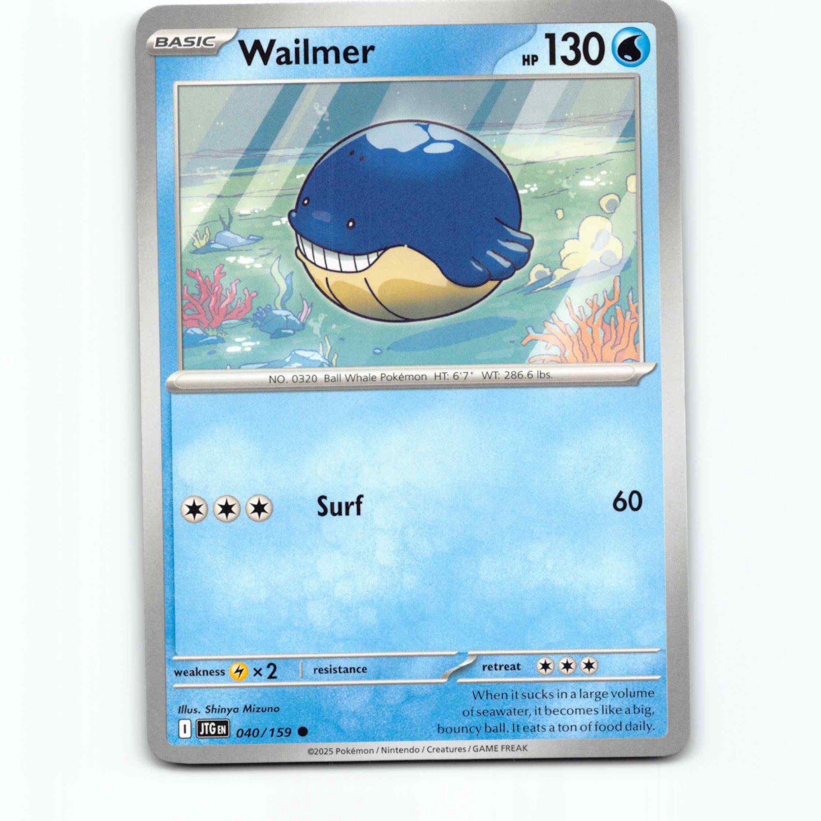 Wailmer 040/159 Pokémon JTG EN Journey Together Pokemon Kort Scarlet & Violet