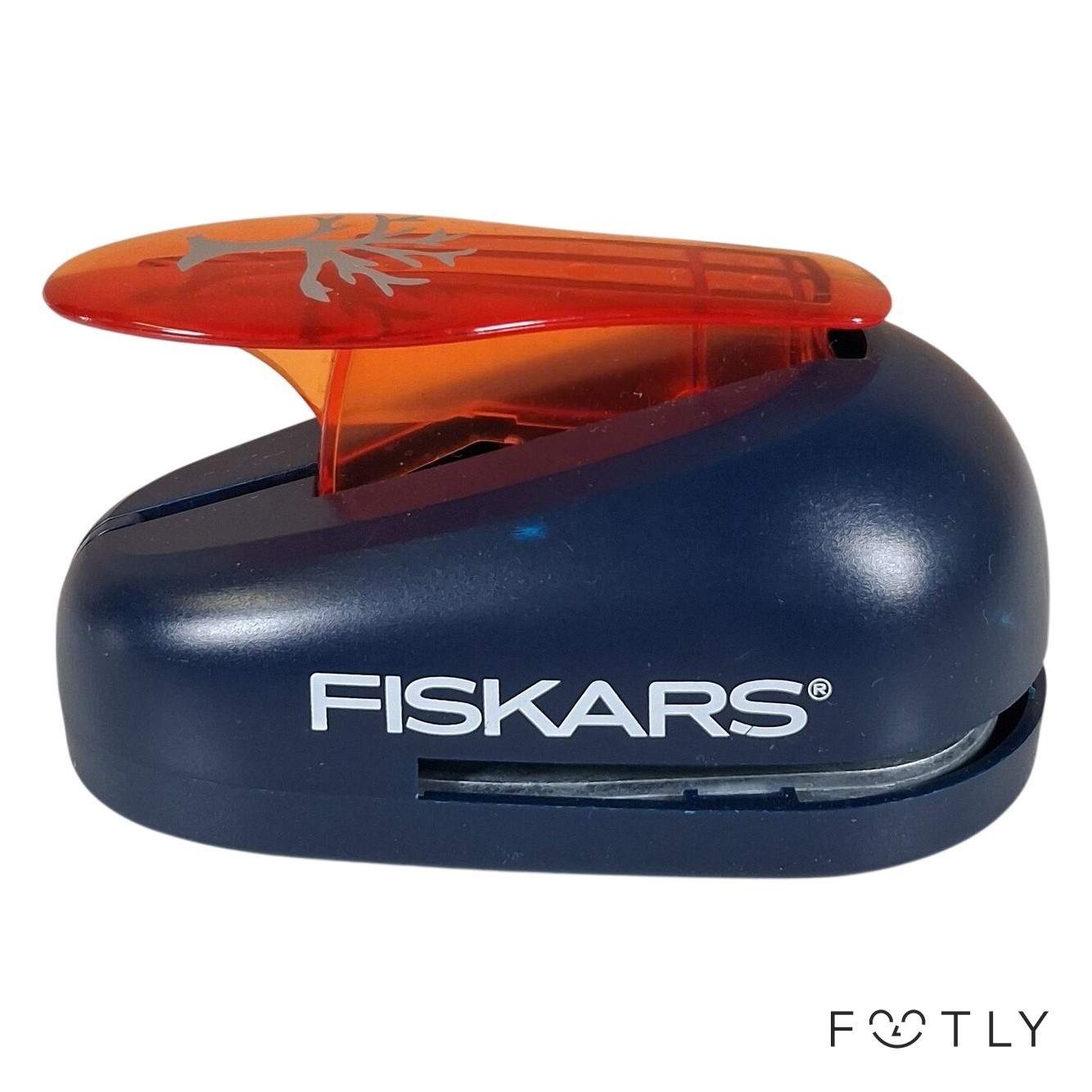 Fiskars Hålslag Motivstans Träd Mörkblå Orange Scrapbooking Pappersstans