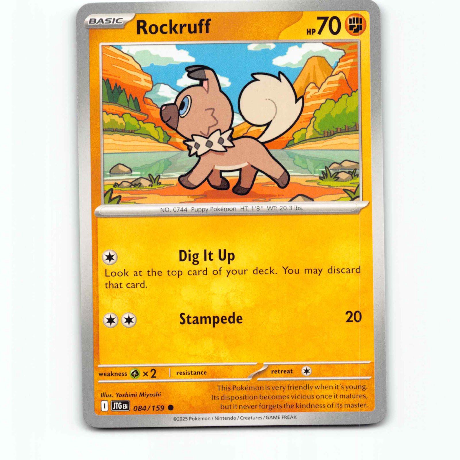 Rockruff 084/159 Pokémon JTG EN Journey Together Pokemon Kort Scarlet & Violet
