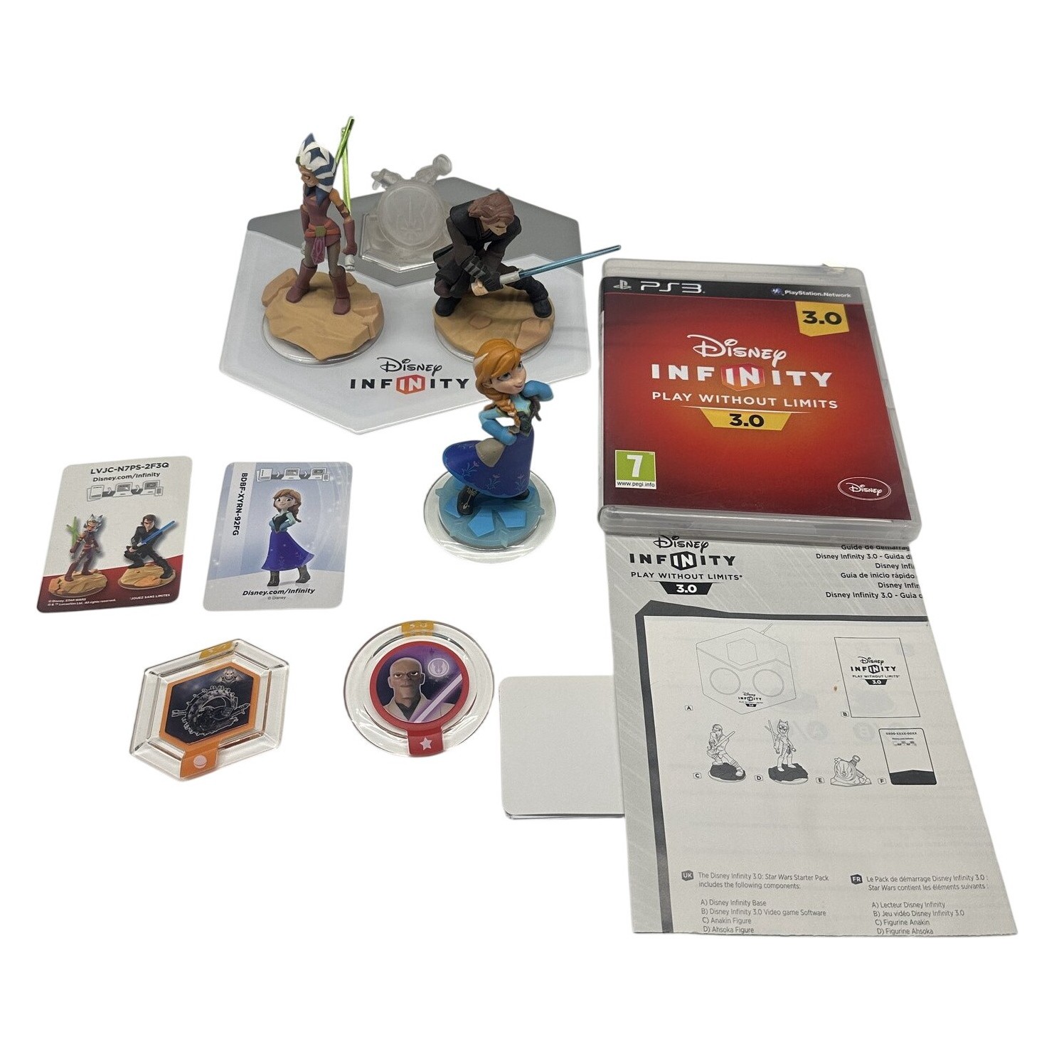 Disney Infinity 3.0 PS3 Spel Portal extra Figurer Star Wars Frost TV-Spel