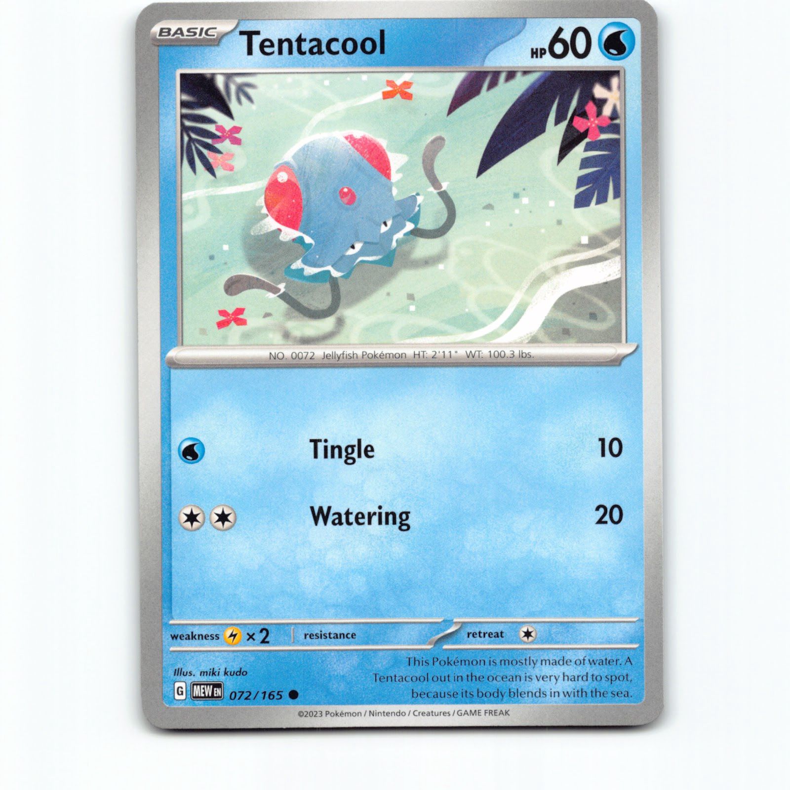 Tentacool 072/165 Pokémon MEW EN Scarlet & Violet 151 Pokemon Kort Scarlet & Vio