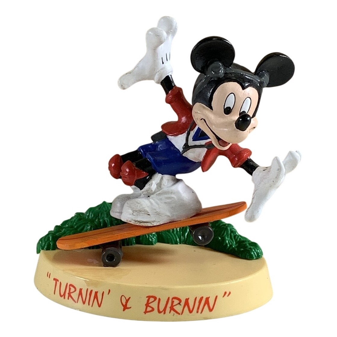 Vintage The Walt Disney Company Mickey Mouse Turnin' & Burnin' Schmid Figur