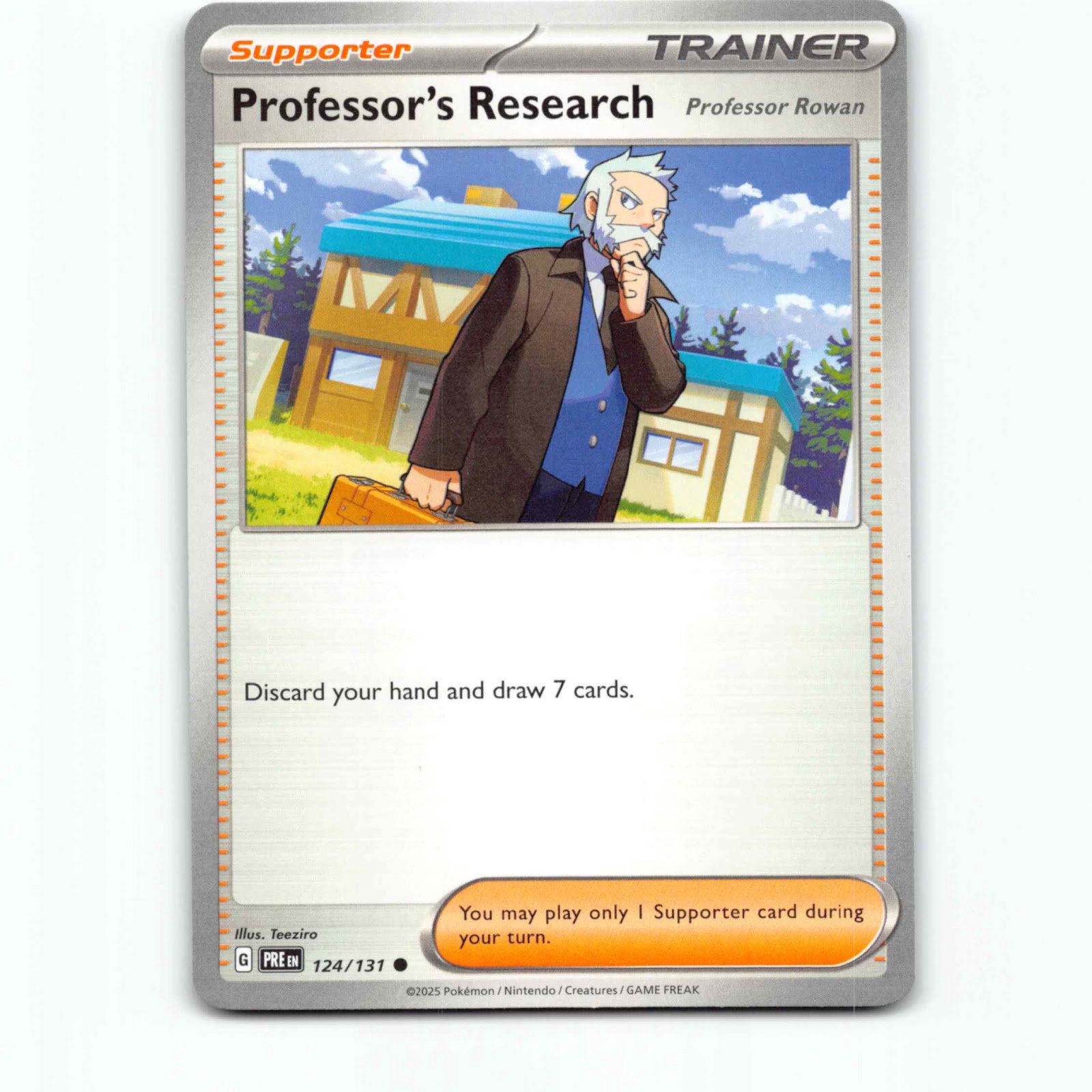Professor's Research: Professor Rowan 124/131 Pokémon PRE EN Prismatic Evolution