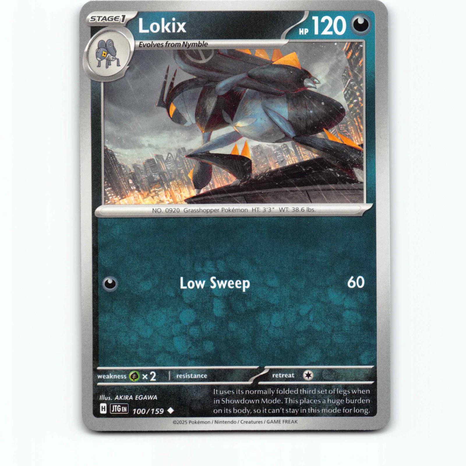 Lokix 100/159 Pokémon JTG EN Journey Together Pokemon Kort Scarlet & Violet