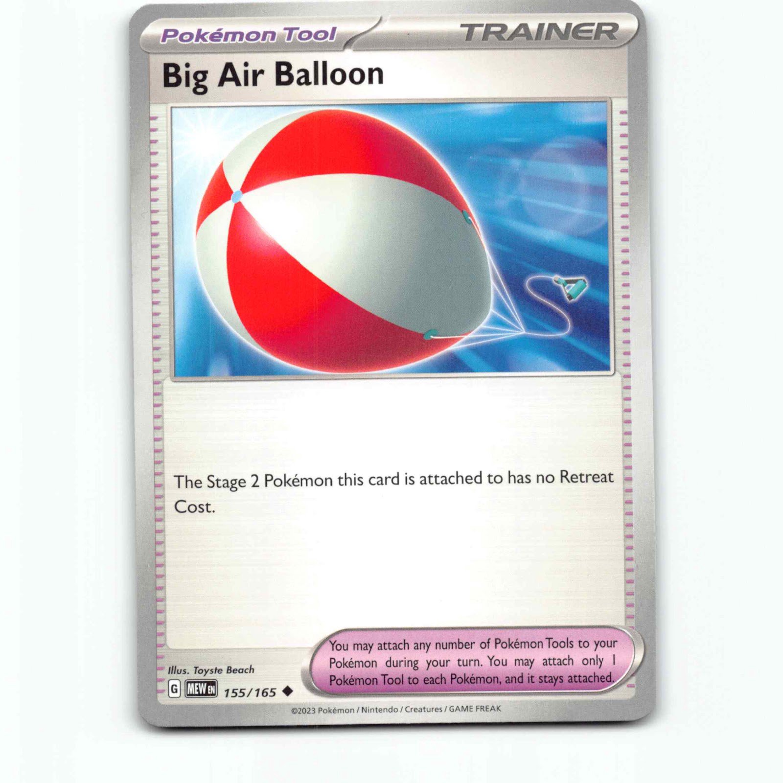 Big Air Balloon 155 Pokémon MEW EN 155/165 151 Pokemon Kort Scarlet & Violet