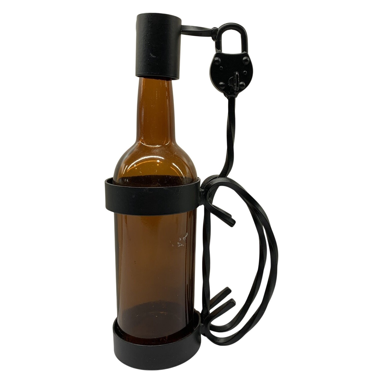 Smide Flaska med Lås Spritcentralen Brun Retro Aktiebolaget Vin Sprit