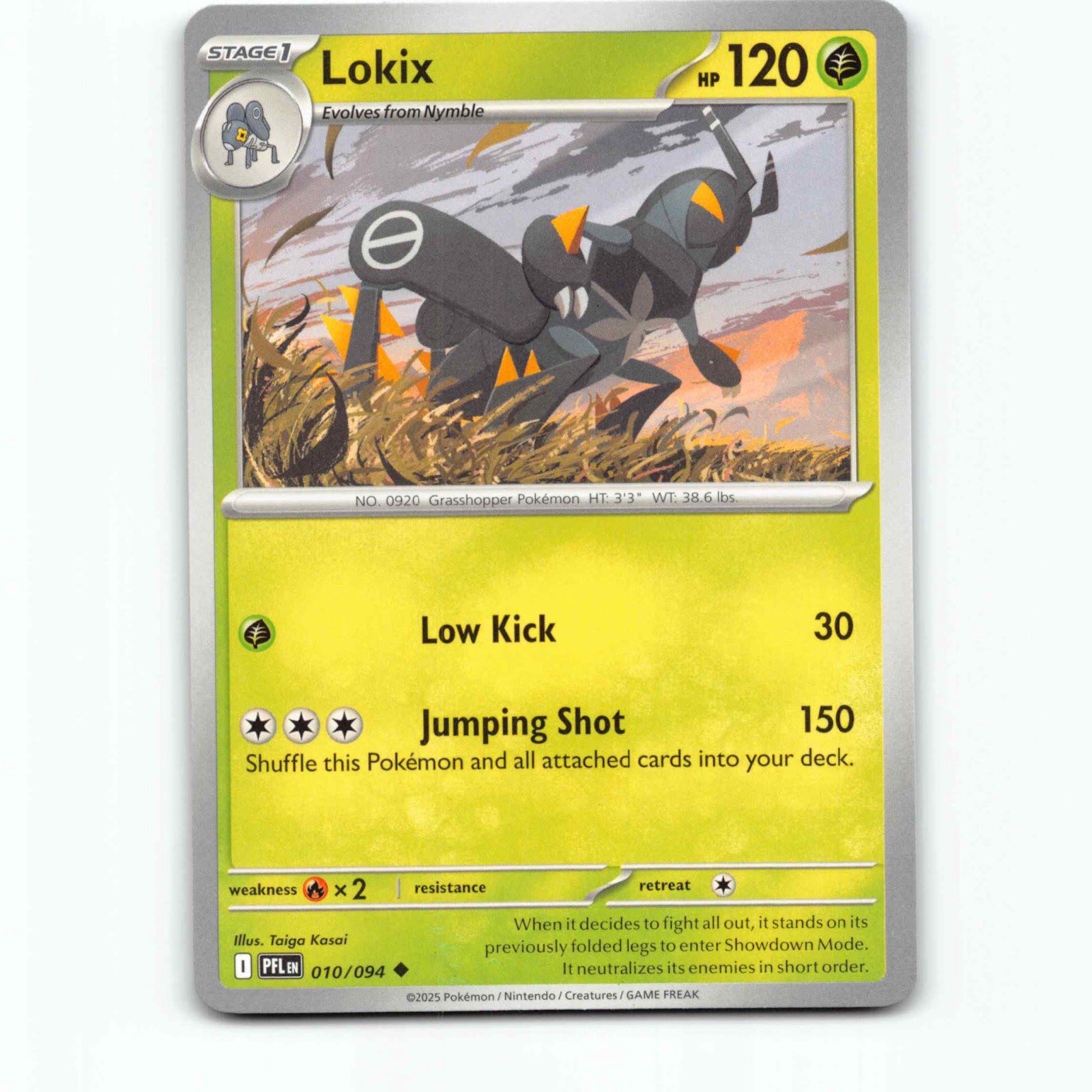 Lokix 010/094 Pokémon PFL EN Phantasmal Flames Pokemon Kort Mega Evolution