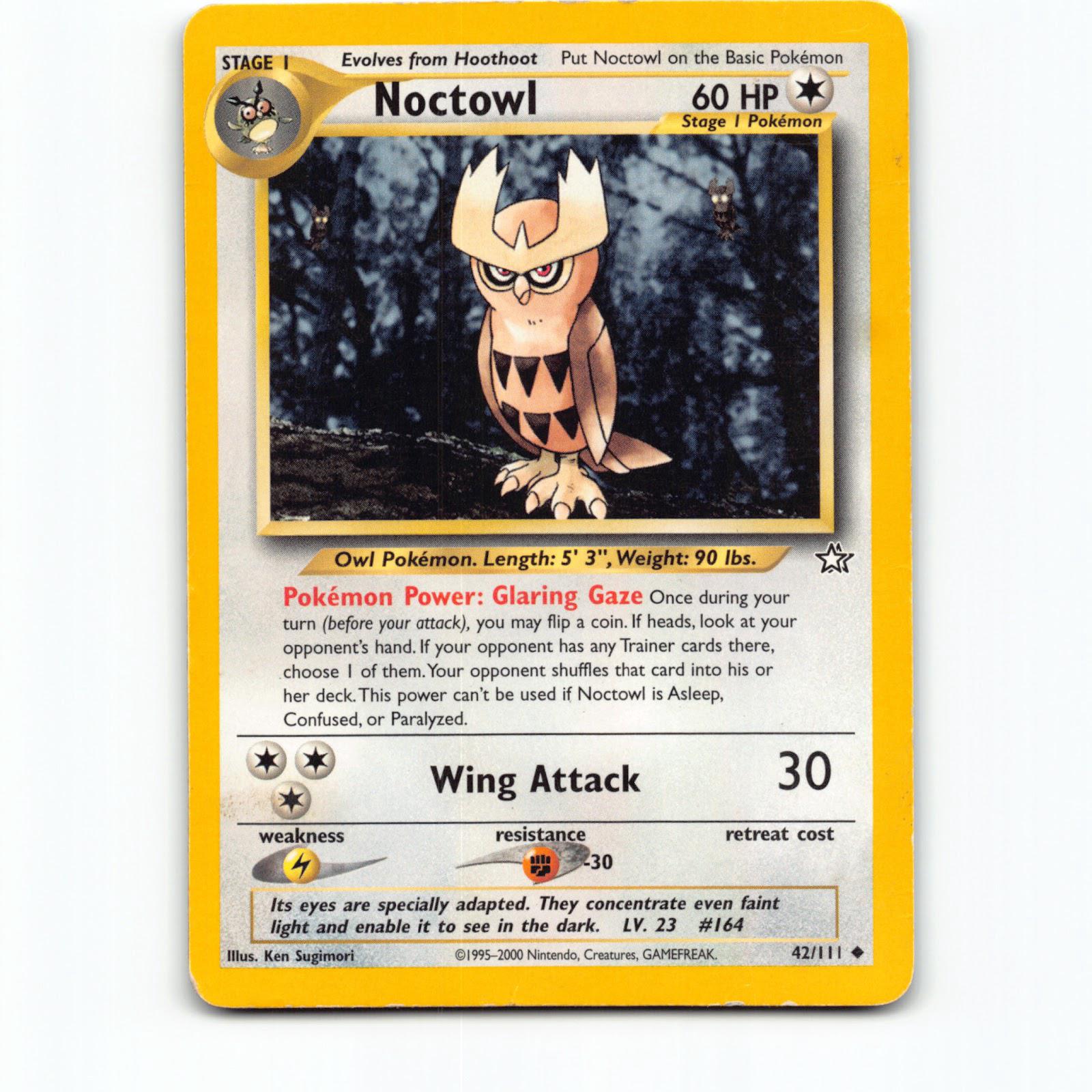 Noctowl 042/111 Pokémon N1 EN Neo Genesis Pokemon Kort Wizards of The Coast