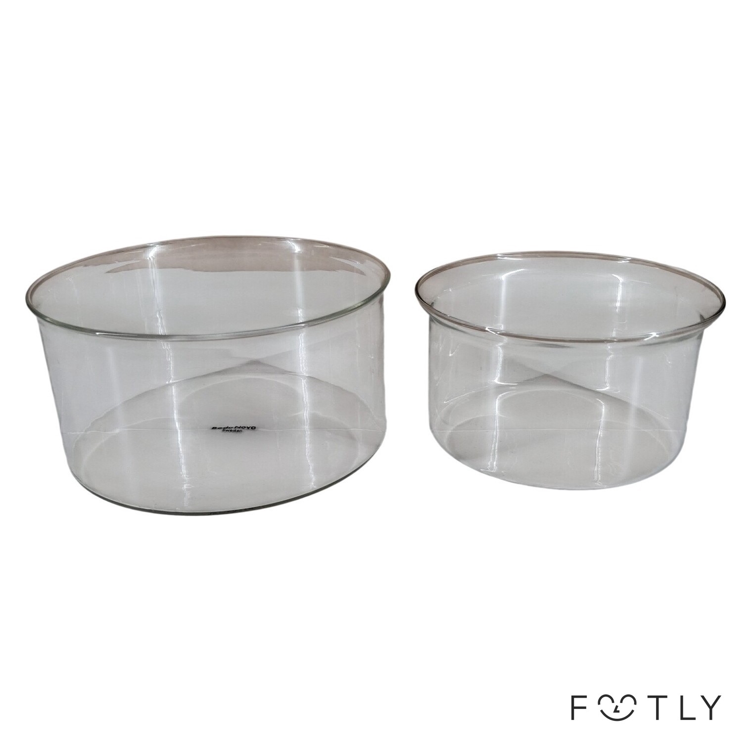 BodaNova 2 st Skålar Glas Sweden Serveringsskål Transparent Bunkar