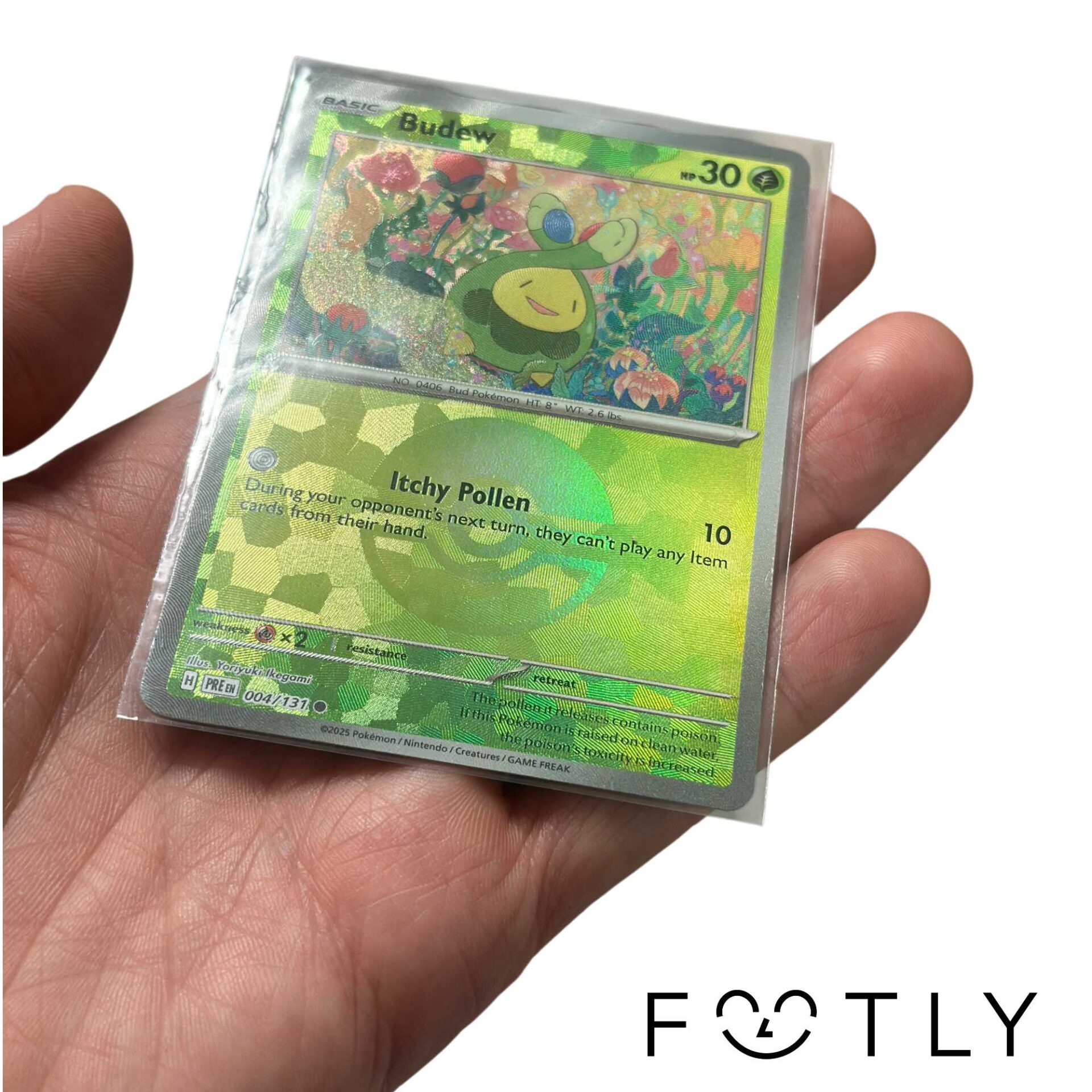 Budew 4 Reverse Holo Poké Ball Pokémon PRE EN 004/131 Prismatic Evolutions