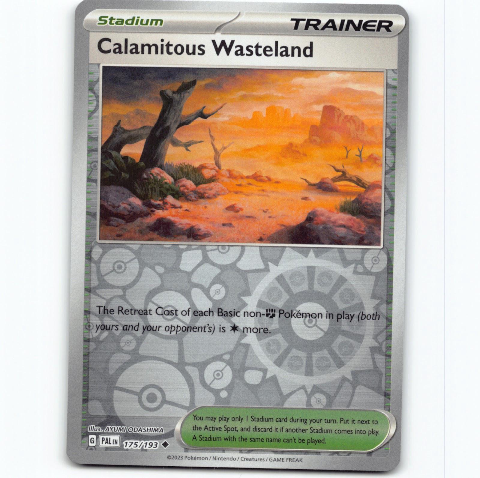 Pokémon Calamitous Wasteland PAL EN 175/193 Reverse Holo Pokemon Kort Paldea Evo