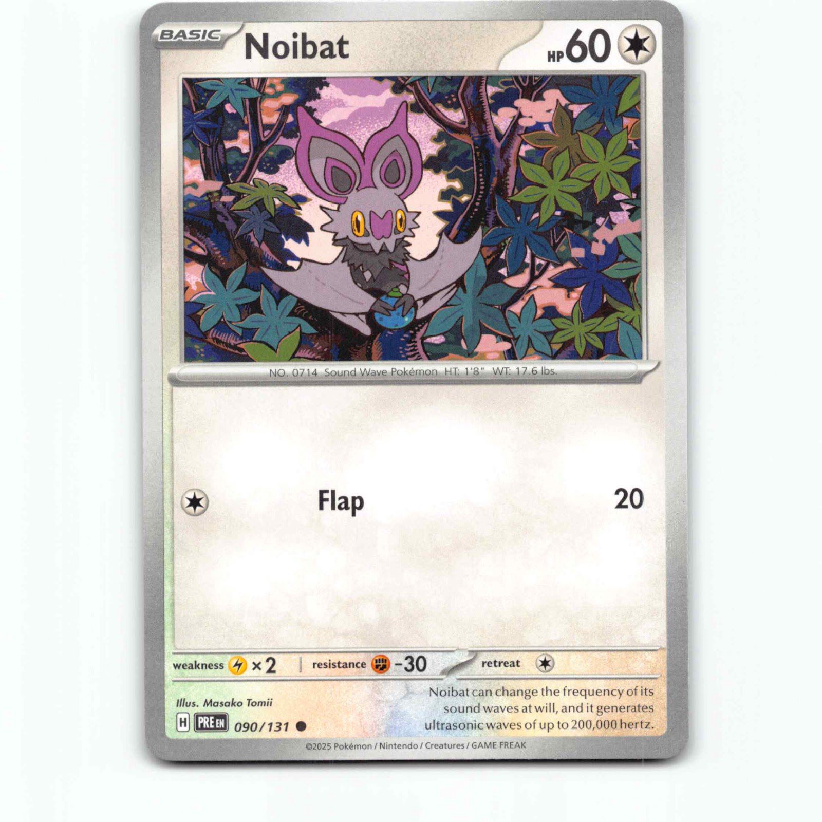 Noibat 090/131 Pokémon PRE EN Prismatic Evolutions Pokemon Kort Scarlet & Violet