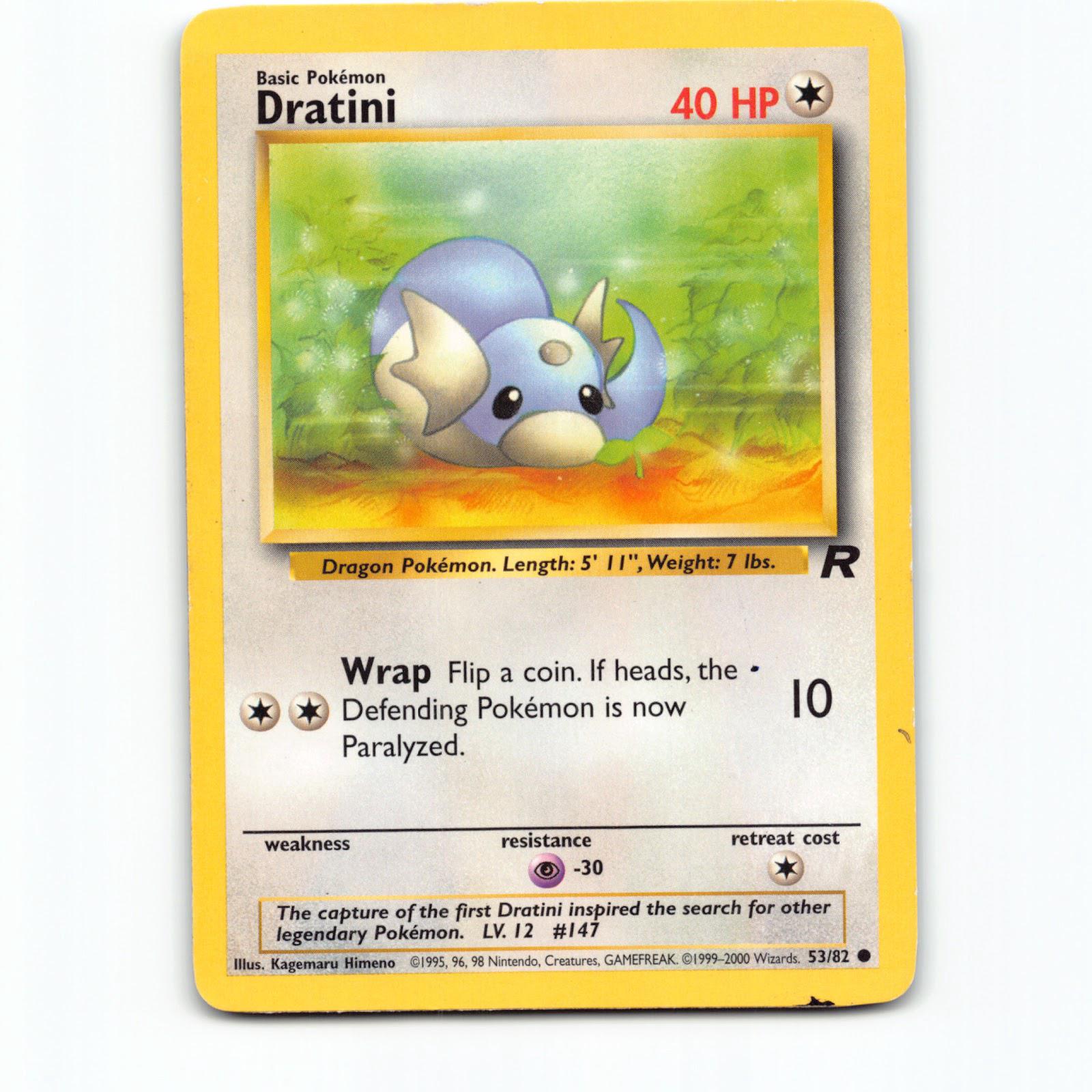 Dratini 053/082 Pokémon TR EN Team Rocket Pokemon Kort Wizards of The Coast