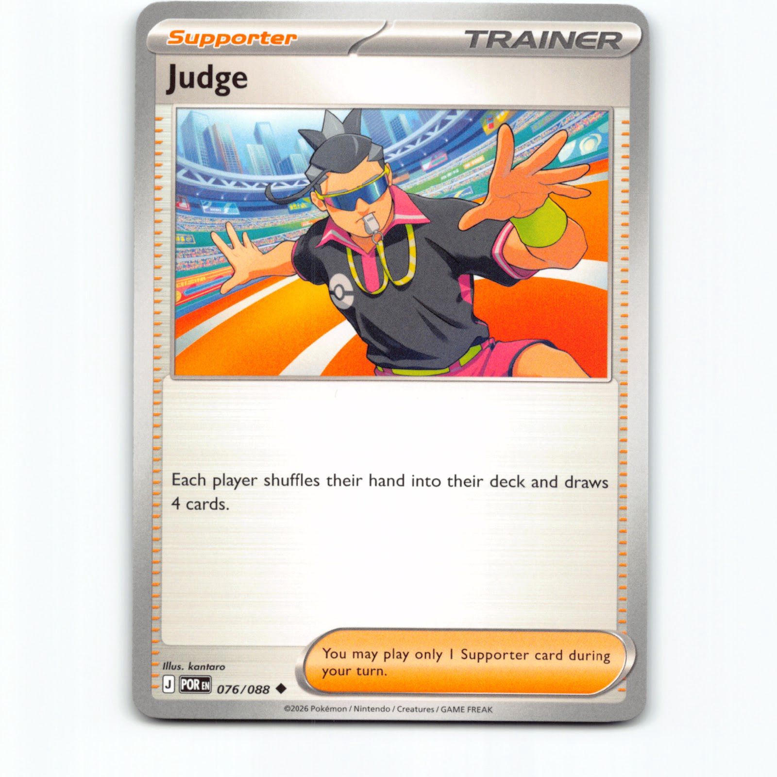 Judge 076/088 Pokémon POR EN Perfect Order Pokemon Kort Mega Evolution