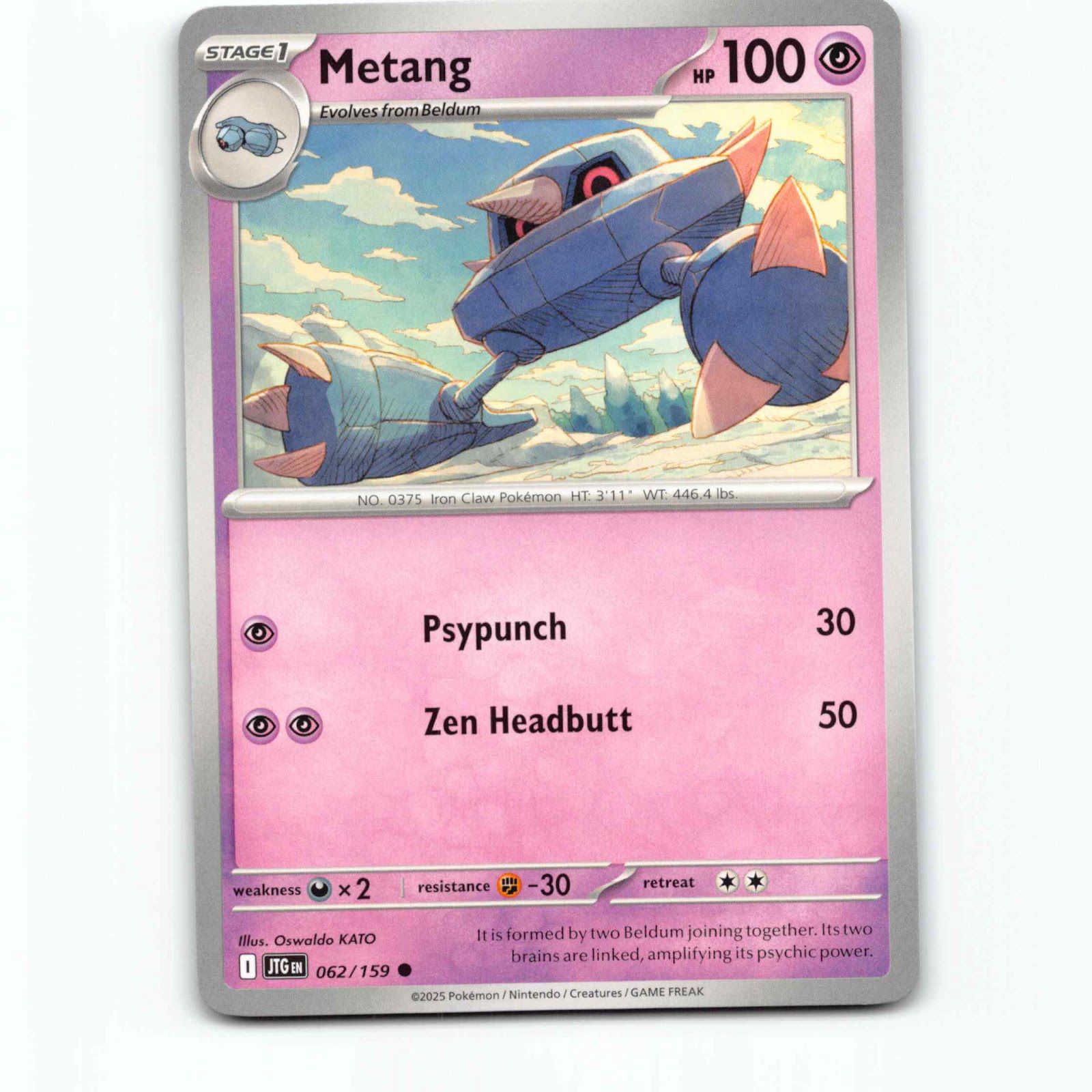 Metang 062/159 Pokémon JTG EN Journey Together Pokemon Kort Scarlet & Violet