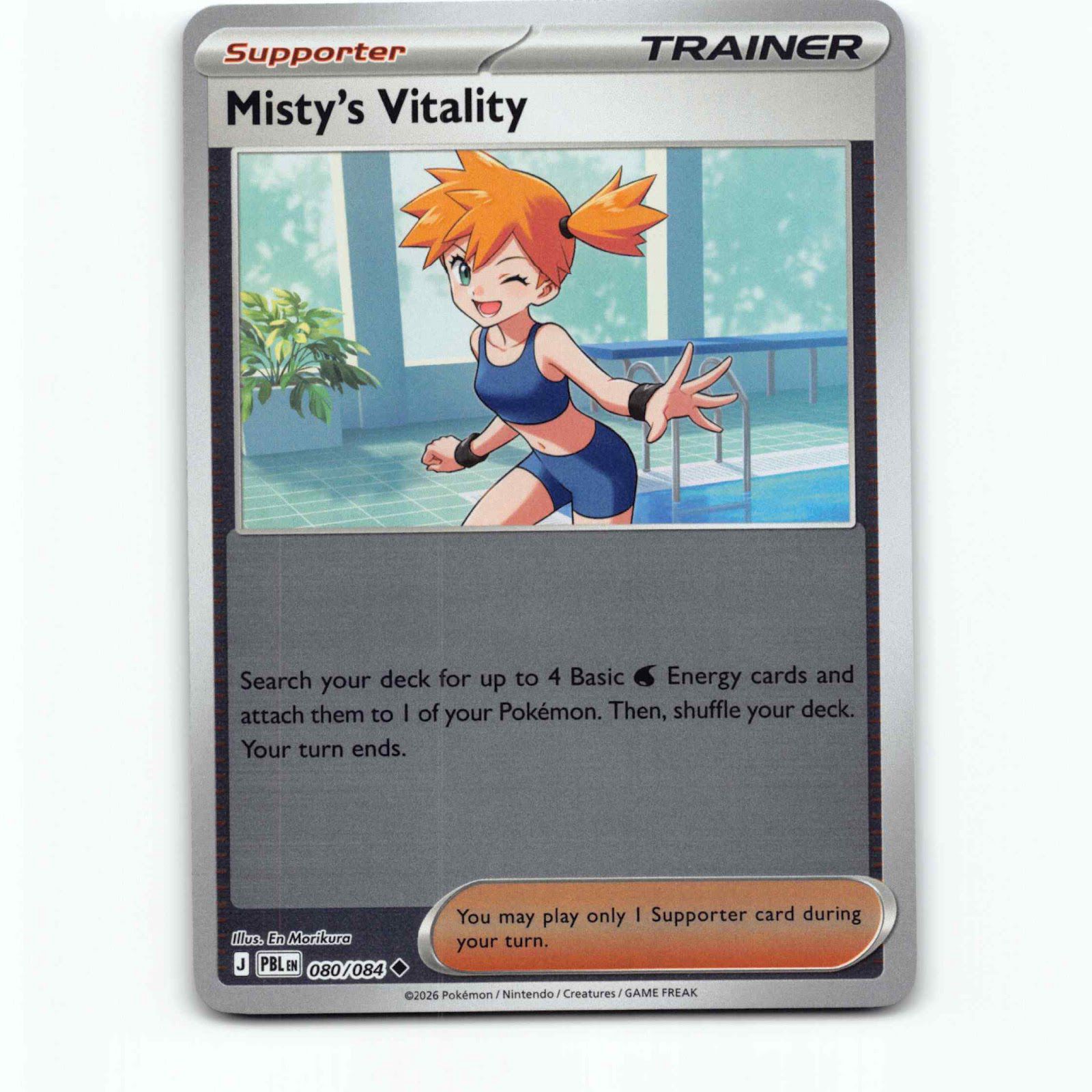 Misty's Vitality 80 Reverse Holo Pokémon PBL EN 080/084 Pitch Black Pokemon Kort