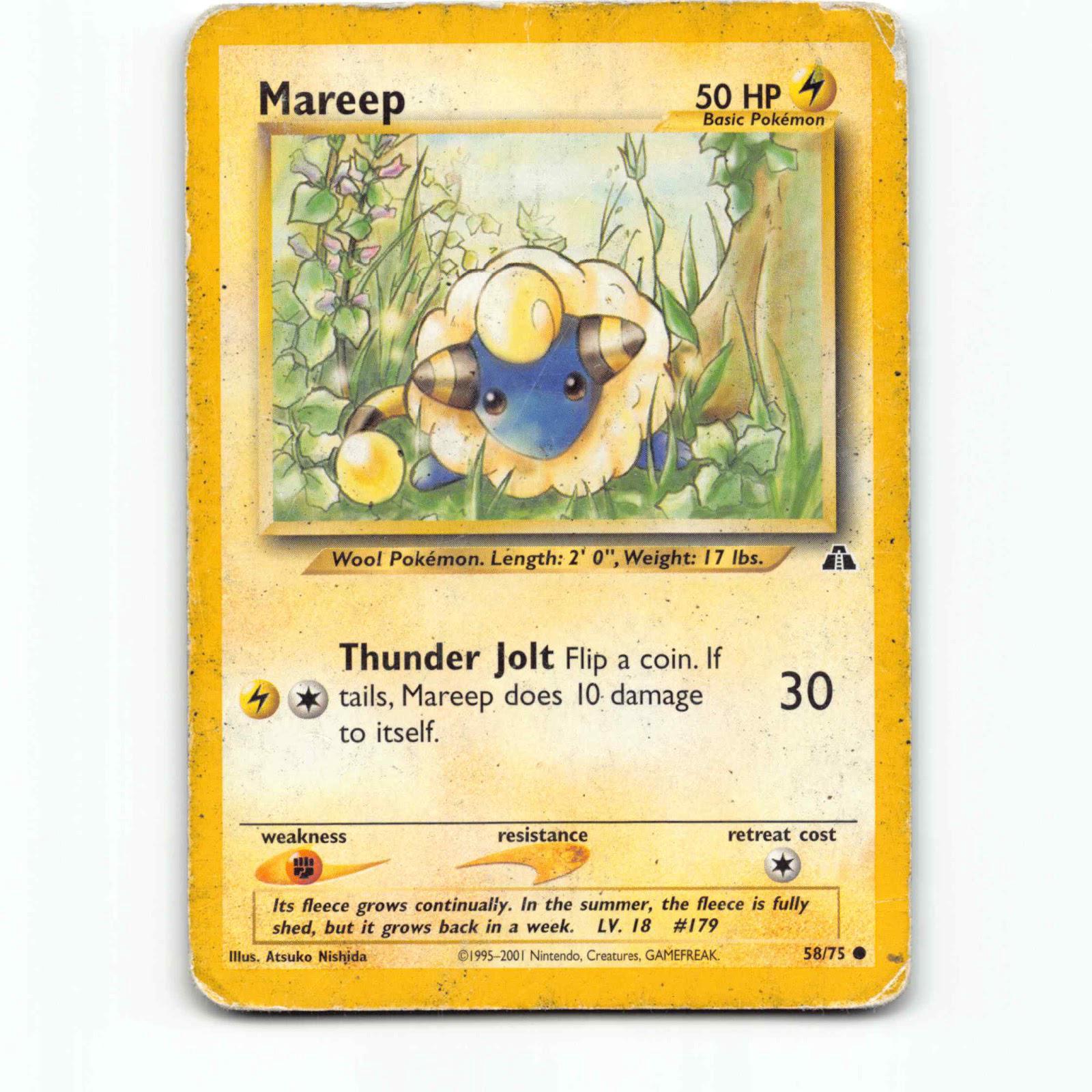 Mareep 58 Pokémon N2 EN 58/75 Neo Discovery Pokemon Kort Wizards of The Coast