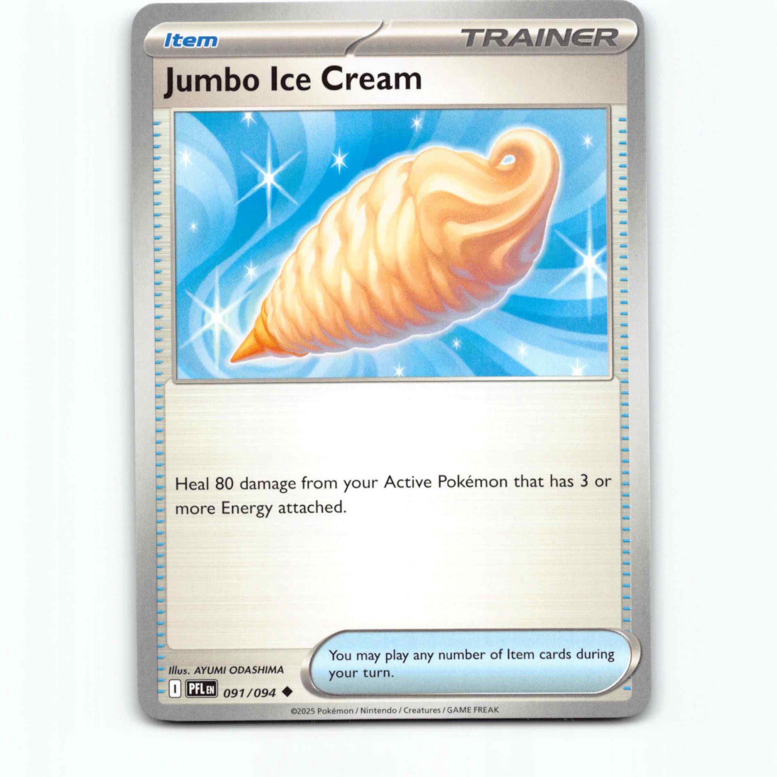 Jumbo Ice Cream 091/094 Pokémon PFL EN Phantasmal Flames Pokemon Kort Mega Evolu