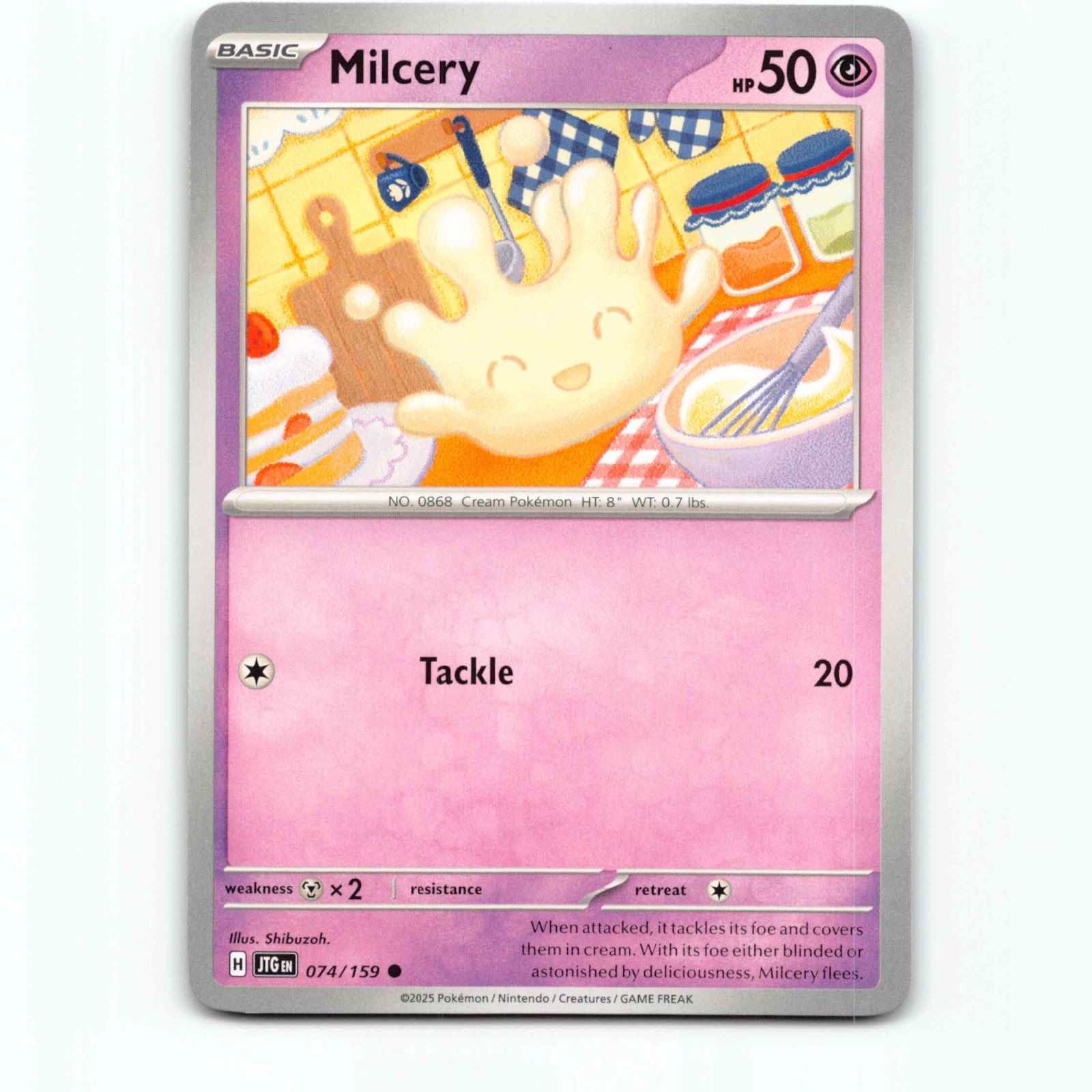 Milcery 074/159 Pokémon JTG EN Journey Together Pokemon Kort Scarlet & Violet