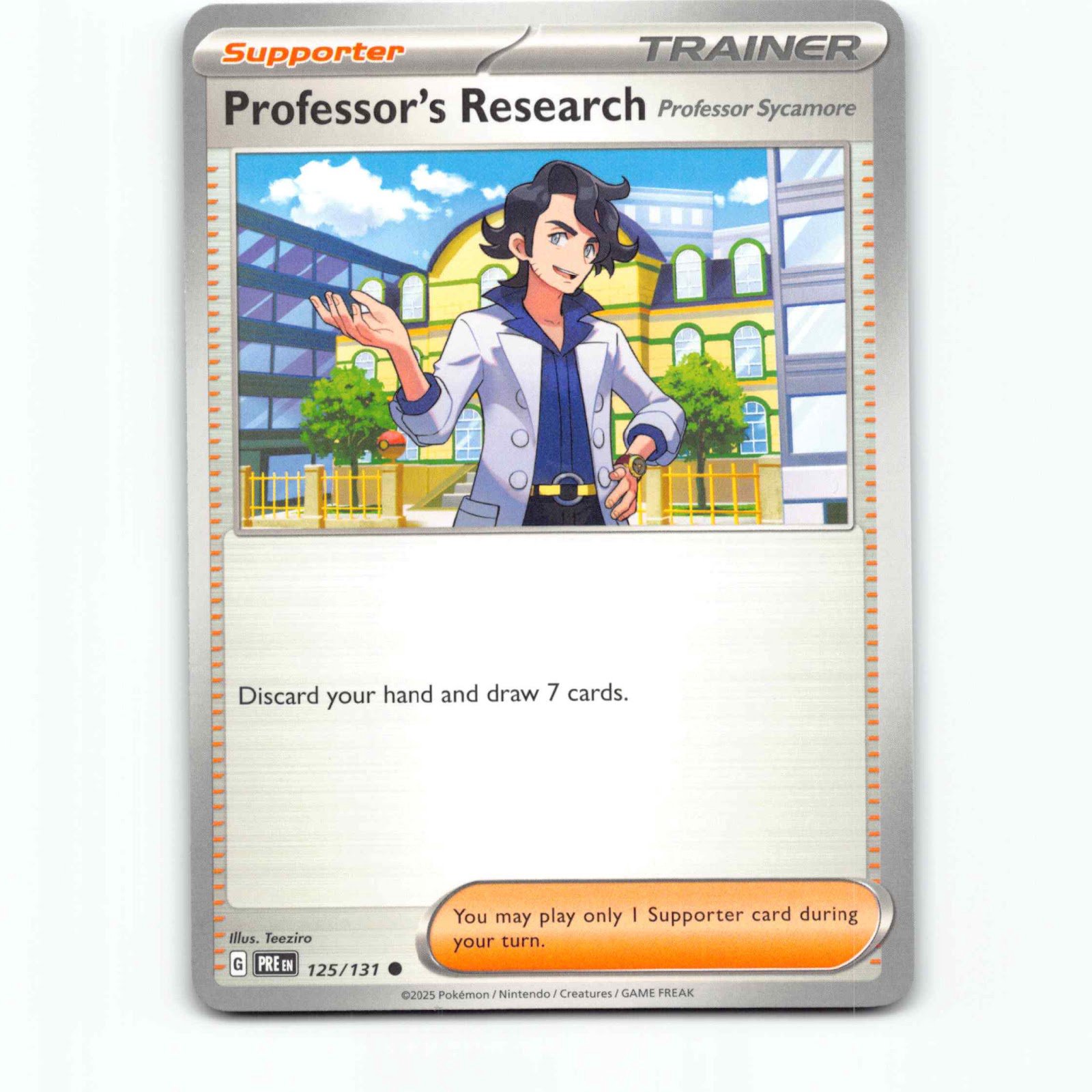 Professor's Research: Professor Sycamore 125/131 Pokémon PRE EN Prismatic Evolut