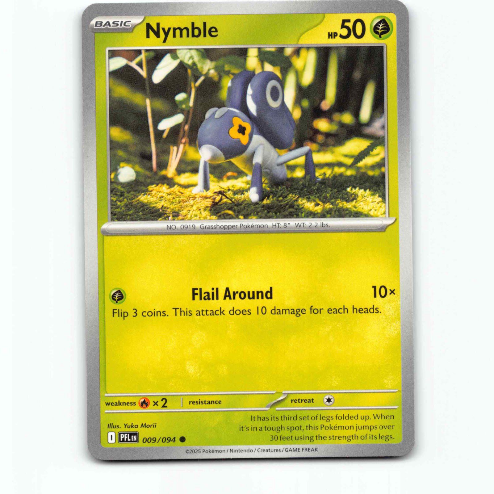 Nymble 009/094 Pokémon PFL EN Phantasmal Flames Pokemon Kort Mega Evolution