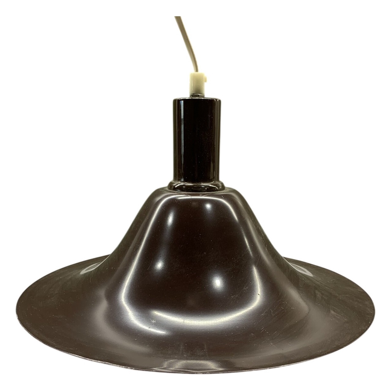 Taklampa Retro Brun Vit 250V 60W Rund Kupad Design